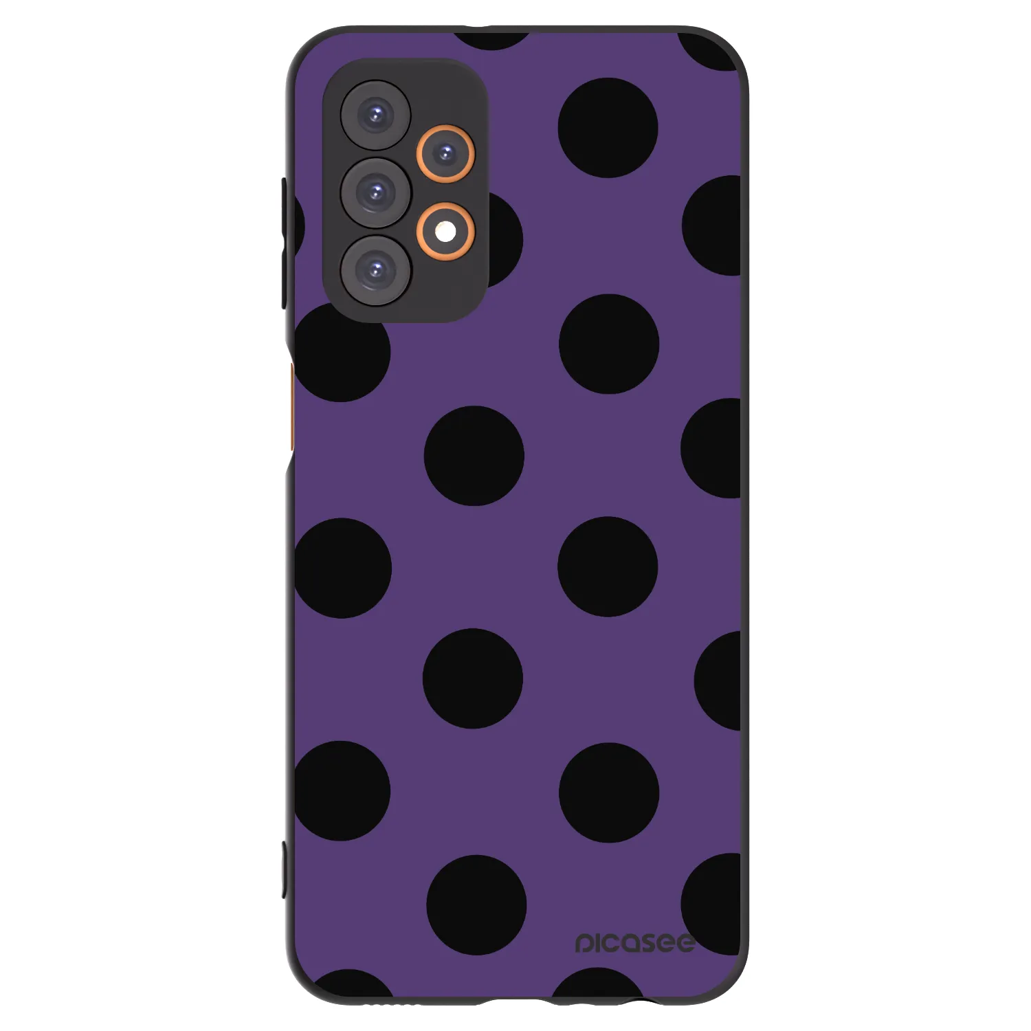 Picasee silikonski črni ovitek za Samsung Galaxy A23 A236B 5G - Big flickers 2