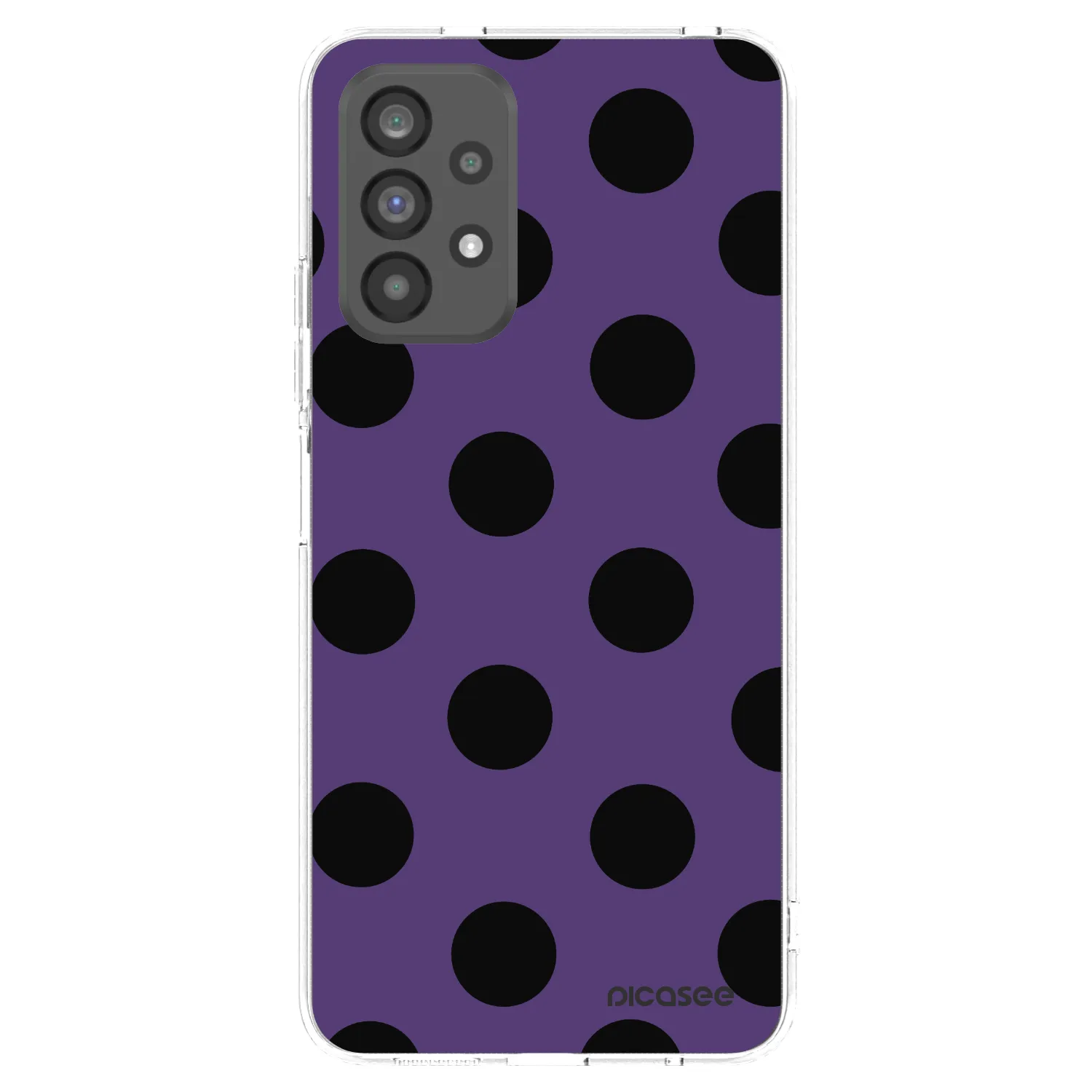 Picasee silikonski prozorni ovitek za Samsung Galaxy A73 5G - Big flickers 2