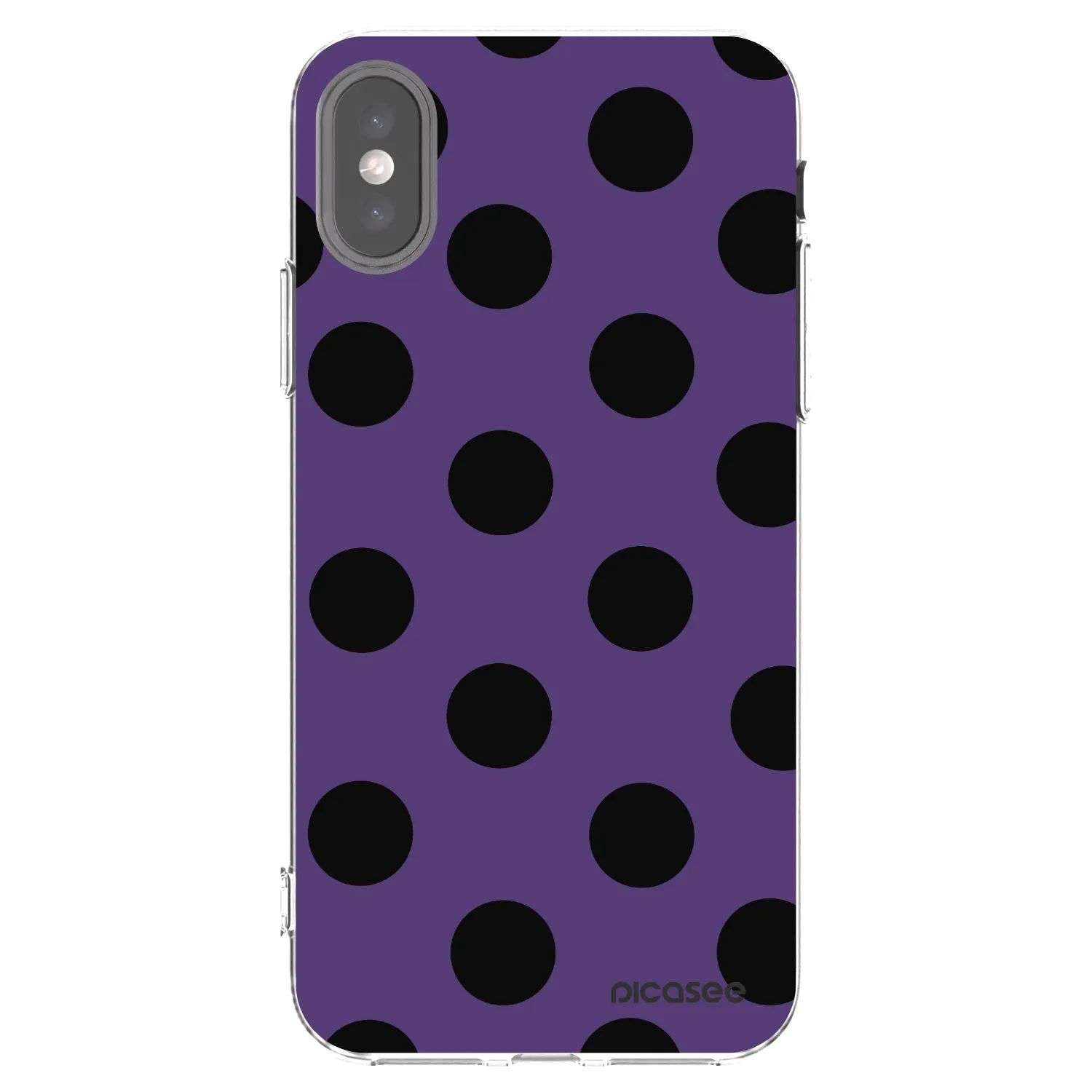 Picasee silikonski prozorni ovitek za Apple iPhone X/XS - Big flickers 2