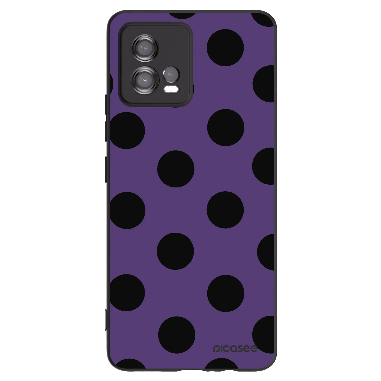 Picasee silikonski črni ovitek za Motorola Moto G72 - Big flickers 2