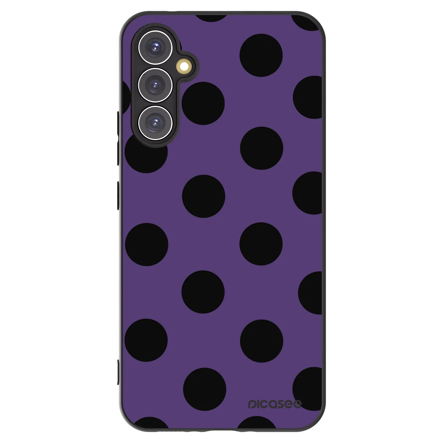 Picasee silikonski črni ovitek za Samsung Galaxy A34 5G A346B - Big flickers 2
