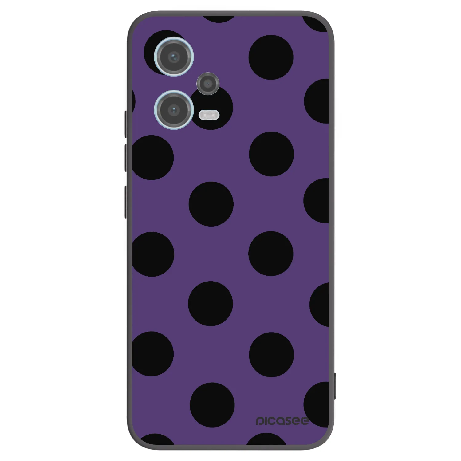 Picasee silikonski črni ovitek za Xiaomi Redmi Note 12 5G - Big flickers 2