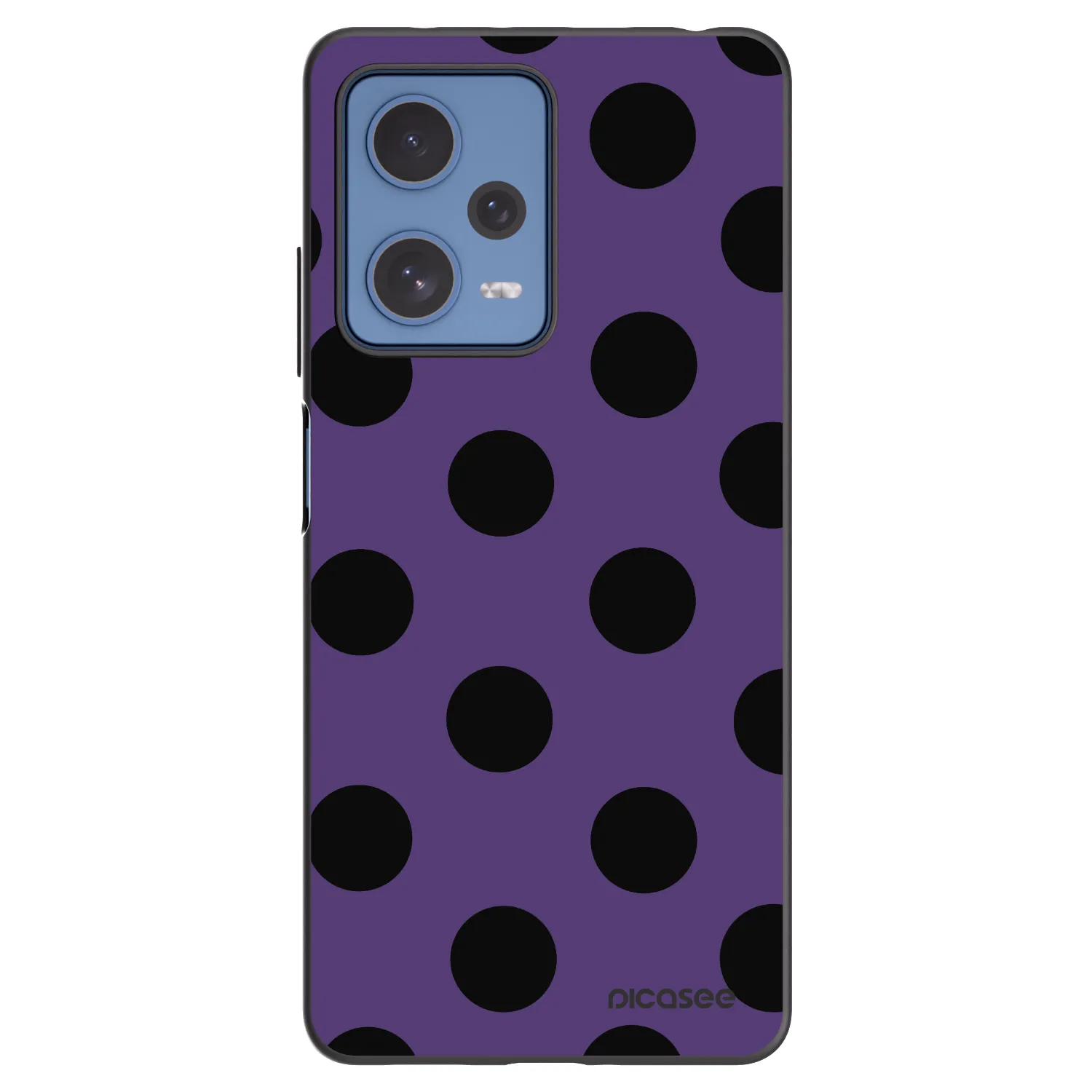 Picasee silikonski črni ovitek za Xiaomi Redmi Note 12 Pro 5G - Big flickers 2