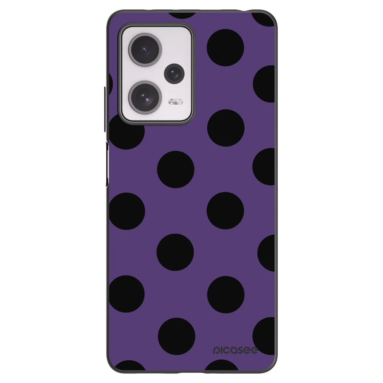 Picasee silikonski črni ovitek za Xiaomi Redmi Note 12 Pro+ 5G - Big flickers 2