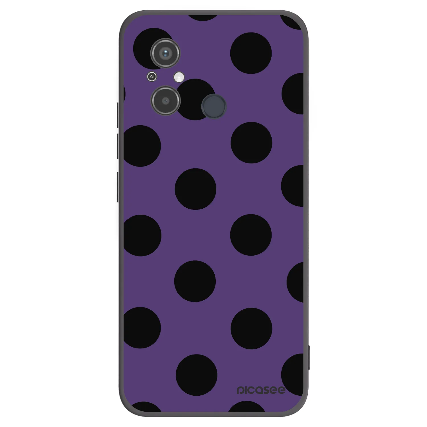 Picasee silikonski črni ovitek za Xiaomi Redmi 12C - Big flickers 2