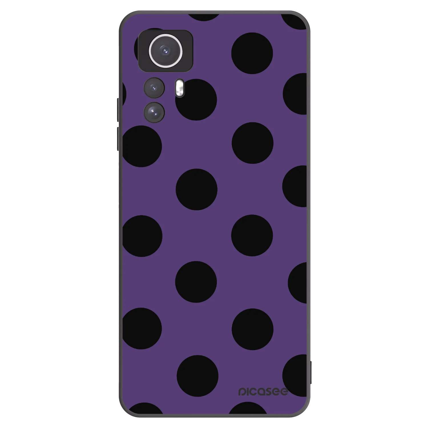 Picasee silikonski črni ovitek za Xiaomi Redmi Note 12S - Big flickers 2