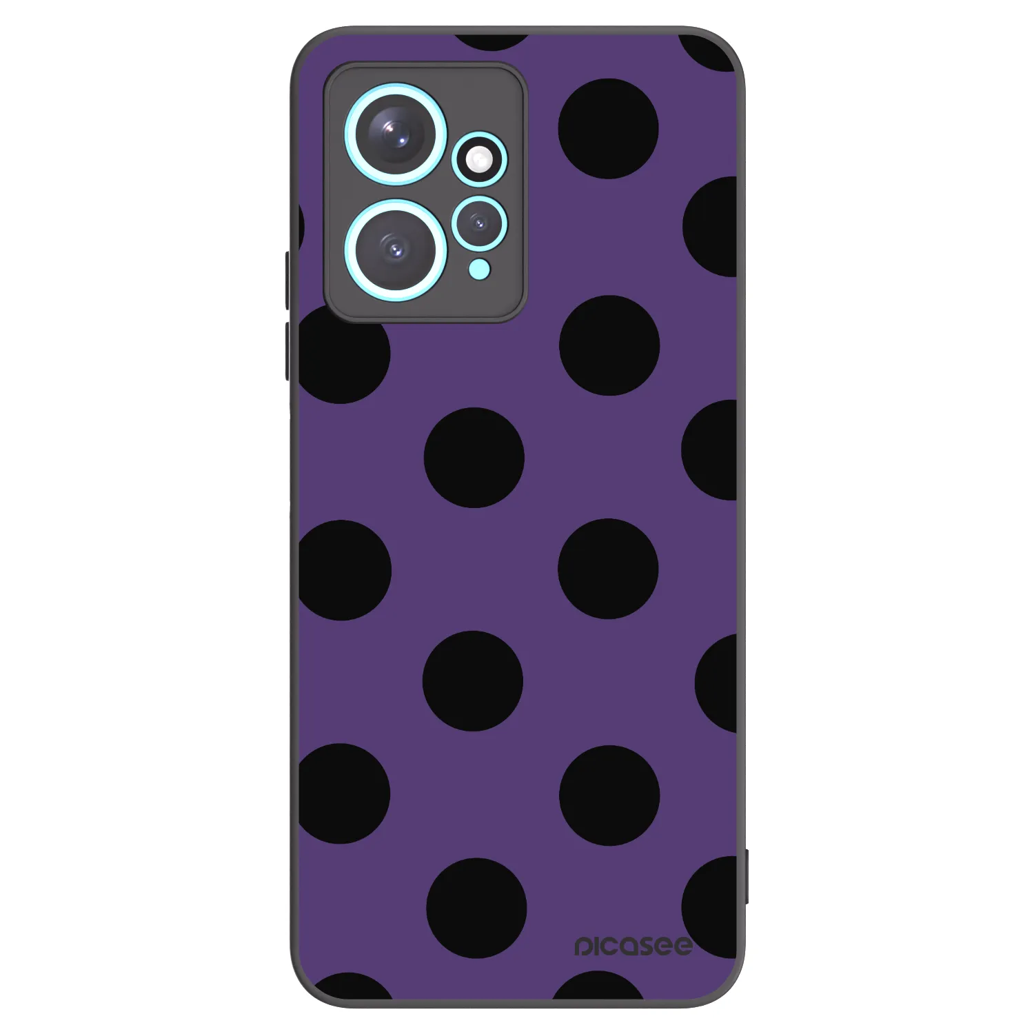 Picasee silikonski črni ovitek za Xiaomi Redmi Note 12 4G - Big flickers 2