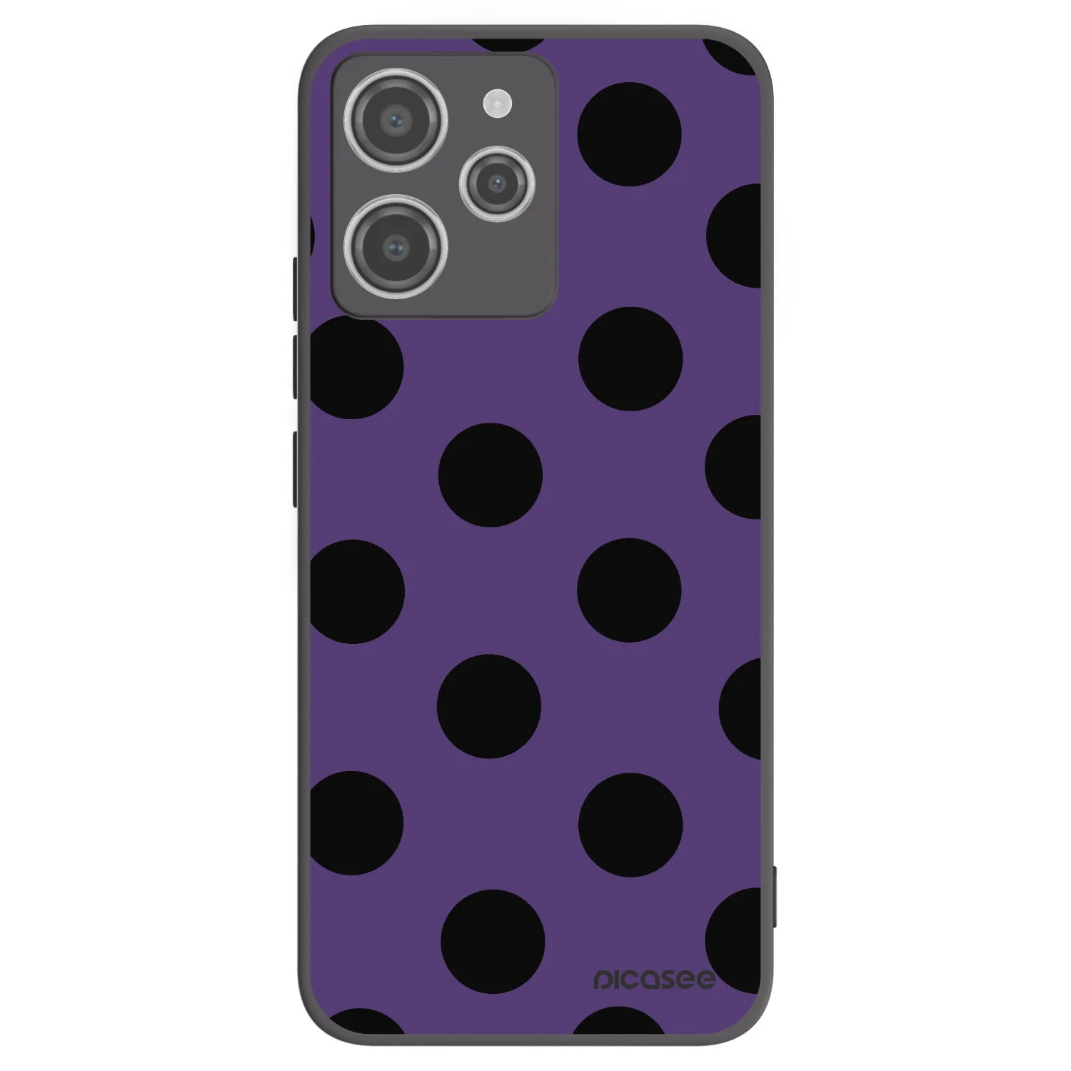 Picasee silikonski črni ovitek za Xiaomi Redmi 12 4G - Big flickers 2