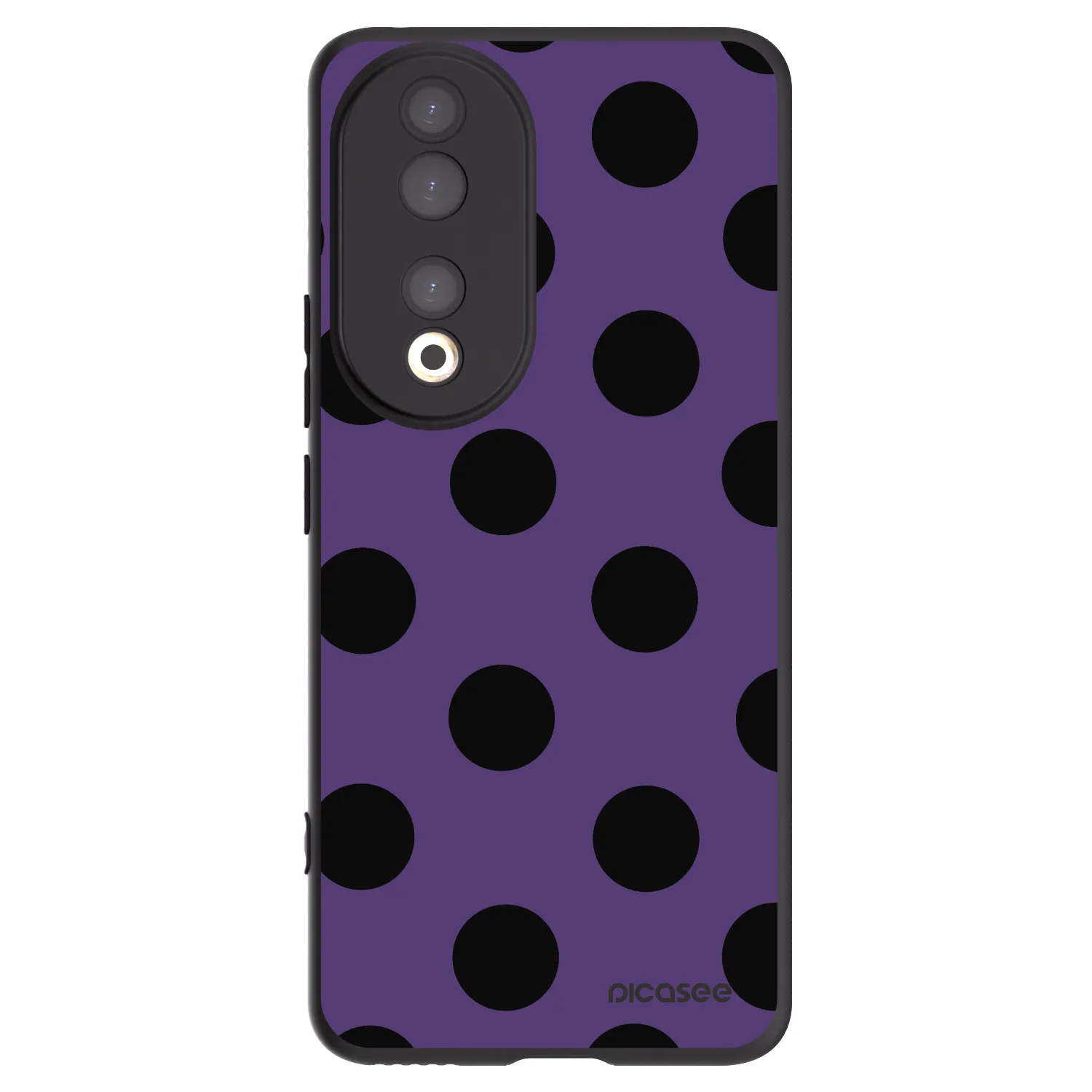 Picasee silikonski črni ovitek za Honor 90 5G - Big flickers 2