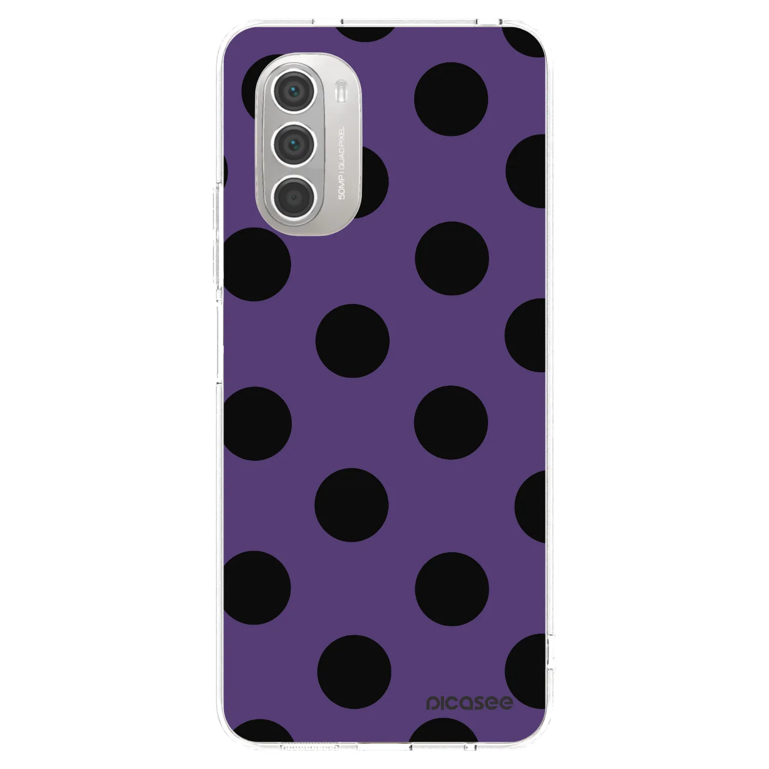 Picasee silikonski prozorni ovitek za Motorola Moto G51 - Big flickers 2