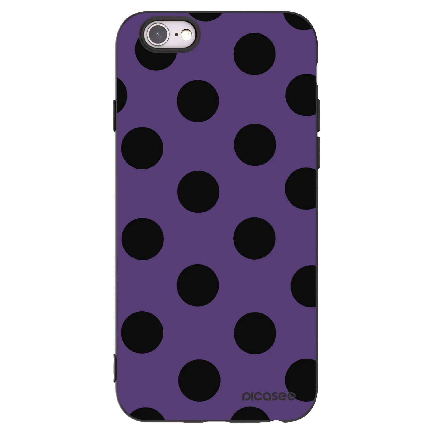 Picasee silikonski črni ovitek za Apple iPhone 6/6S - Big flickers 2
