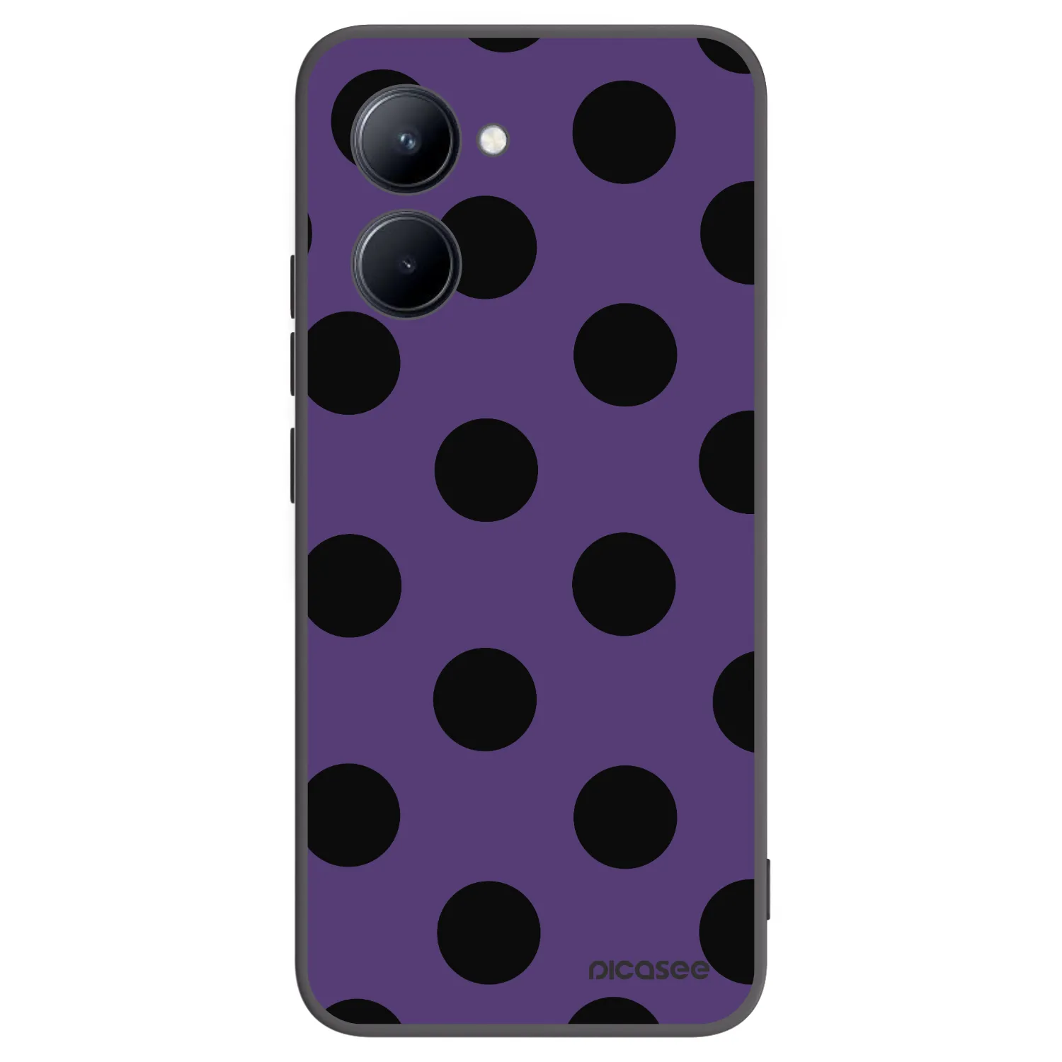 Picasee silikonski črni ovitek za Realme C33 (2023) - Big flickers 2