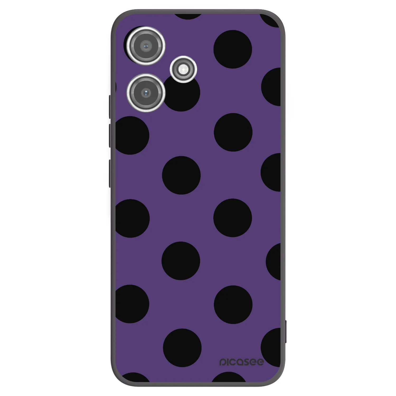 Picasee silikonski črni ovitek za Xiaomi Redmi 12 5G - Big flickers 2