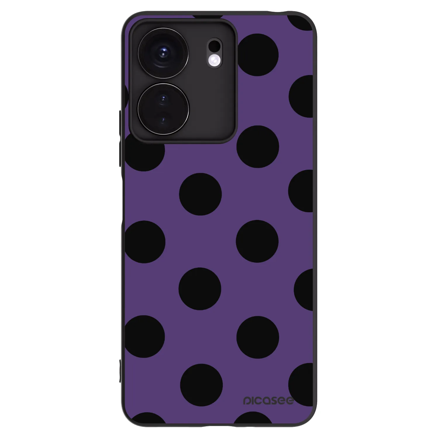 Picasee silikonski črni ovitek za Xiaomi Redmi 13C 4G - Big flickers 2