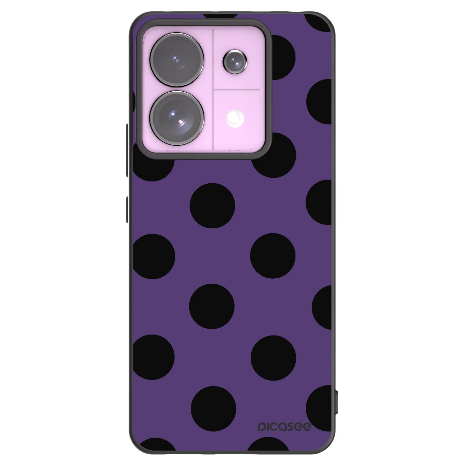 Picasee silikonski črni ovitek za Xiaomi Redmi Note 13 Pro 5G - Big flickers 2