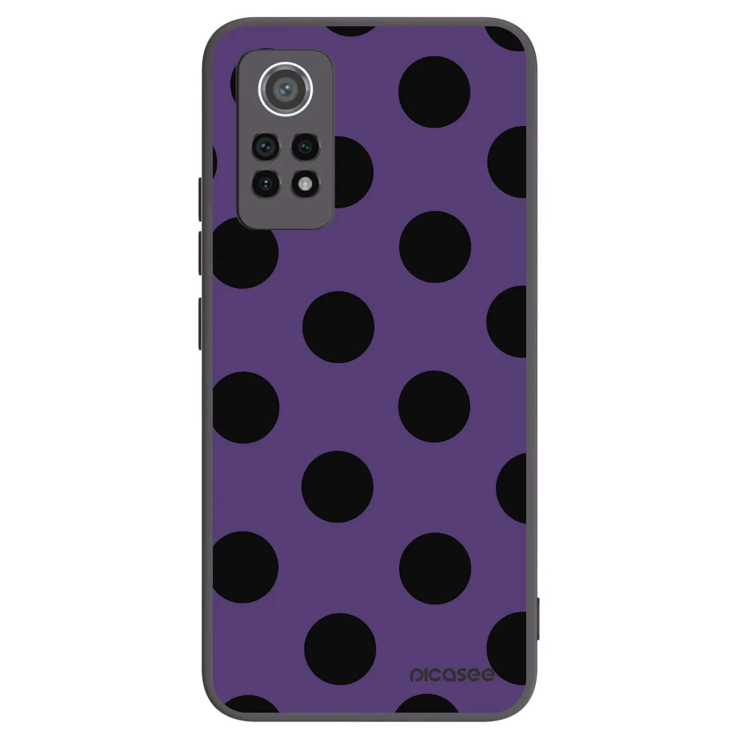 Picasee silikonski črni ovitek za Xiaomi Redmi Note 12 Pro 4G - Big flickers 2