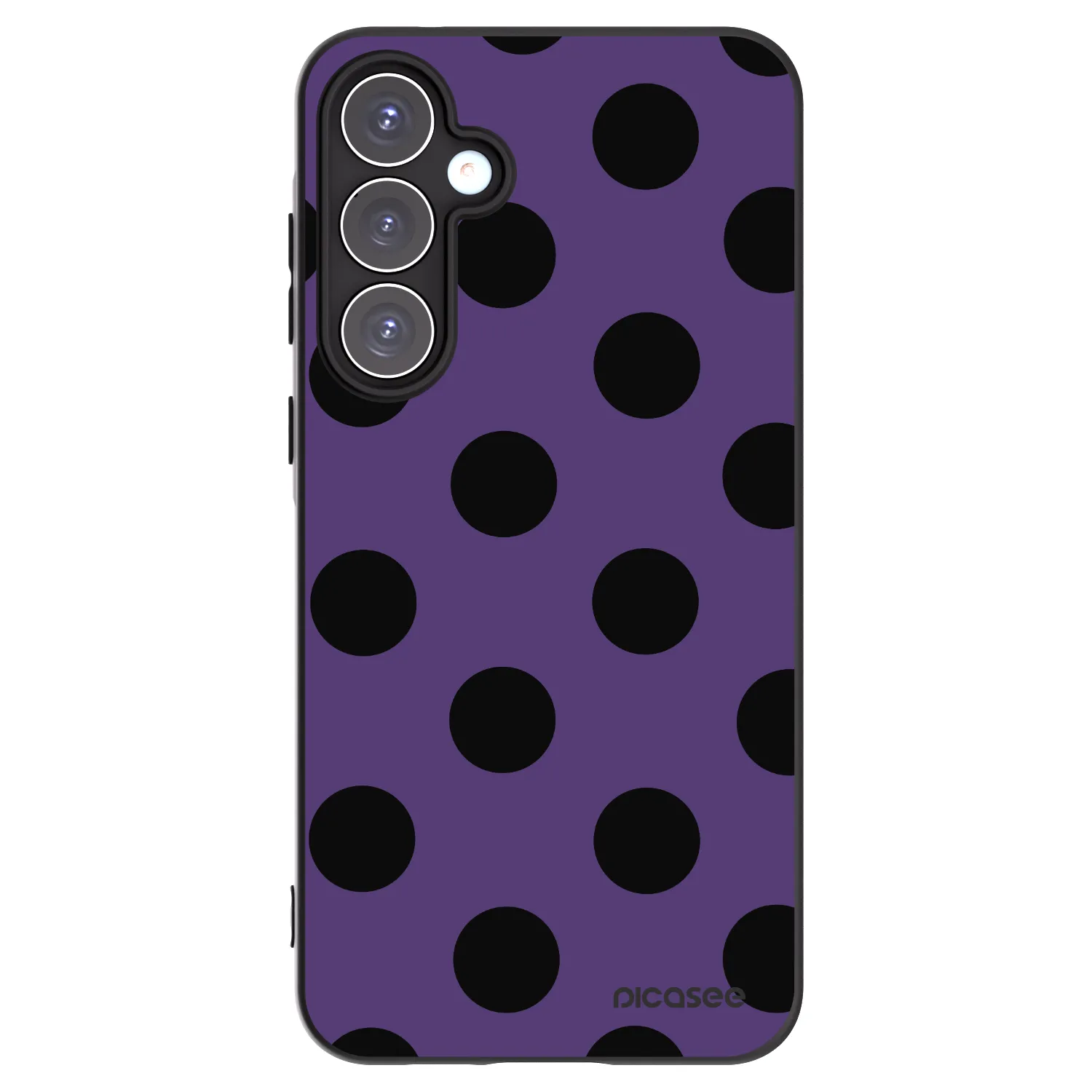 Picasee silikonski črni ovitek za Samsung Galaxy A55 5G A556B - Big flickers 2