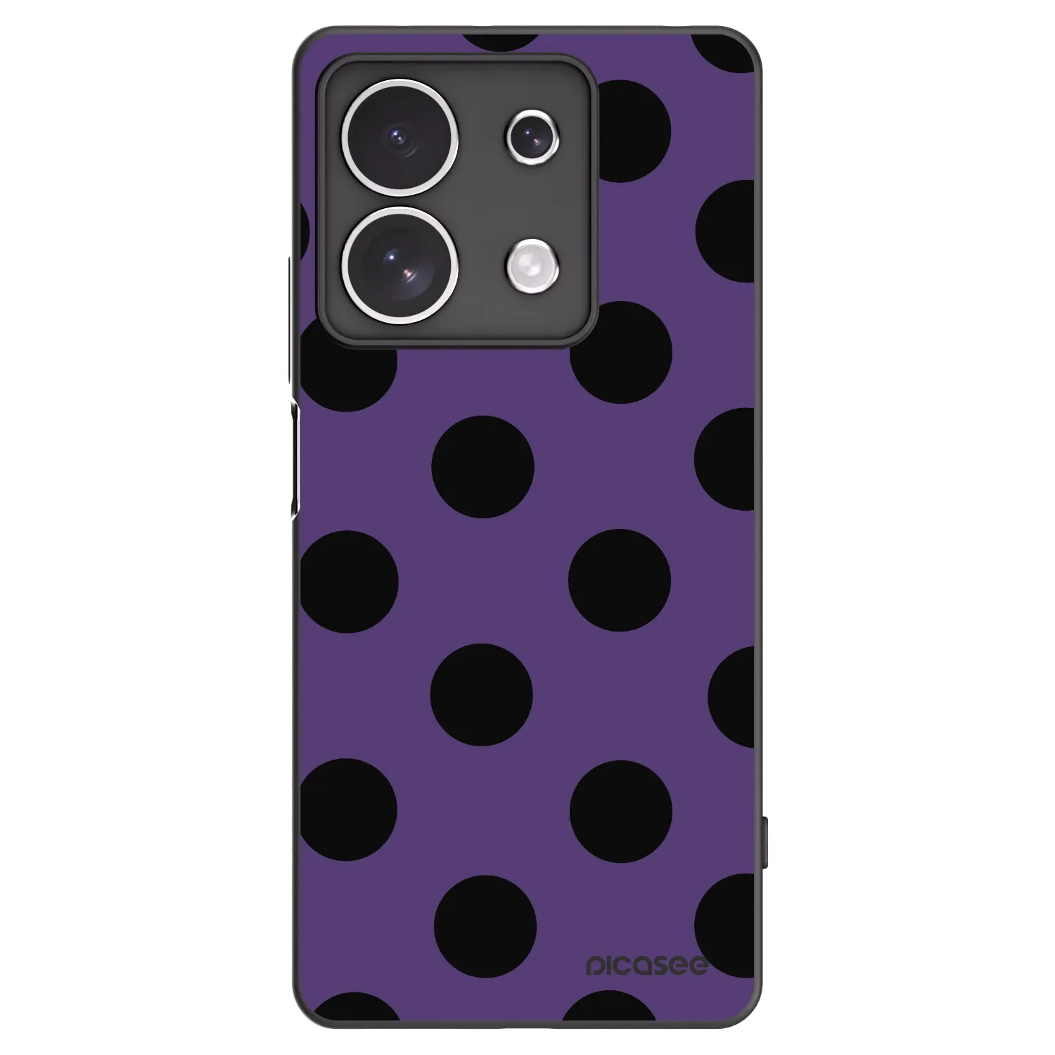 Picasee silikonski črni ovitek za Xiaomi Redmi Note 13 4G - Big flickers 2