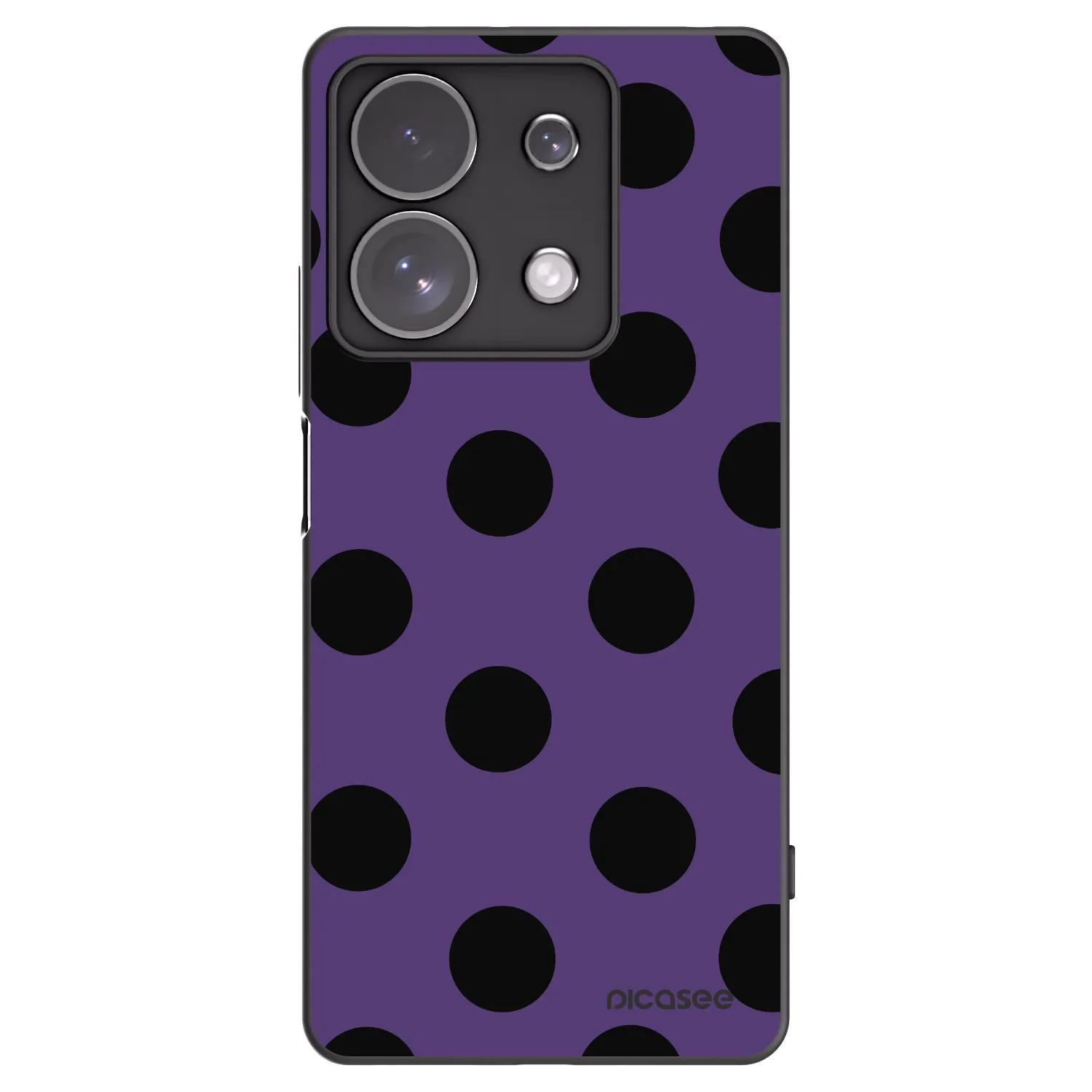 Picasee silikonski črni ovitek za Xiaomi Redmi Note 13 Pro 4G - Big flickers 2