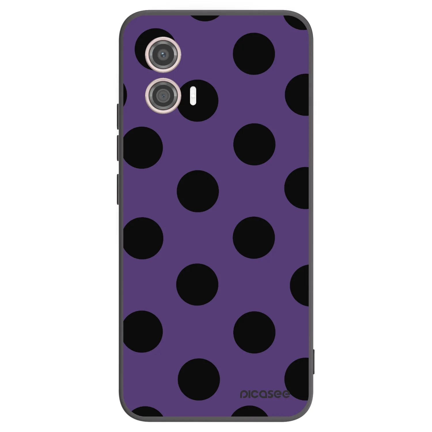 Picasee silikonski črni ovitek za Motorola Moto G53 5G - Big flickers 2