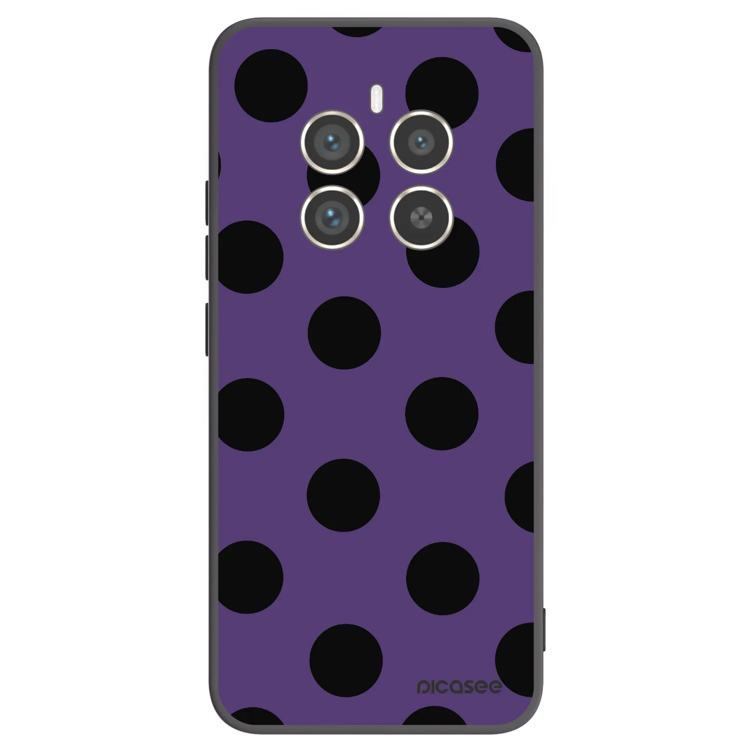 Picasee silikonski črni ovitek za Realme 12 Pro 5G - Big flickers 2