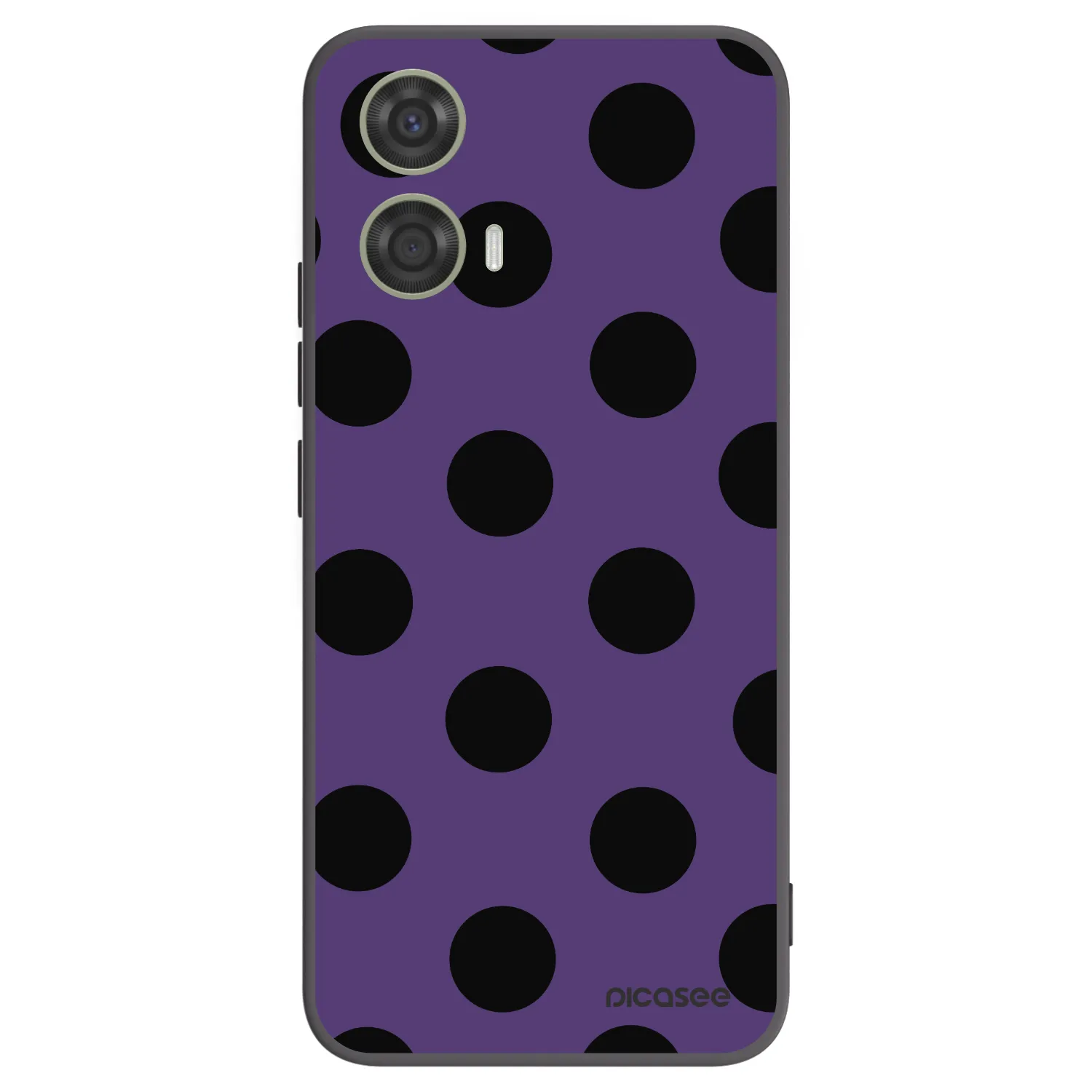 Picasee silikonski črni ovitek za Motorola Moto G24 - Big flickers 2