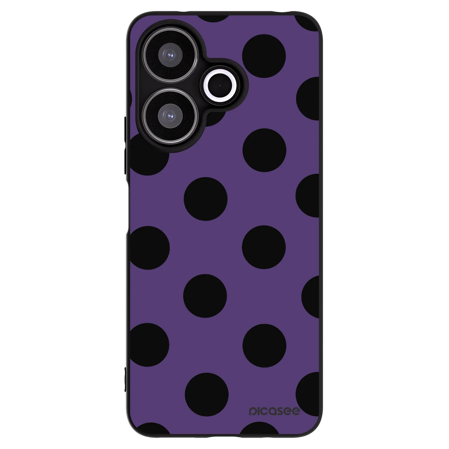 Picasee silikonski črni ovitek za Xiaomi Redmi 13 4G - Big flickers 2