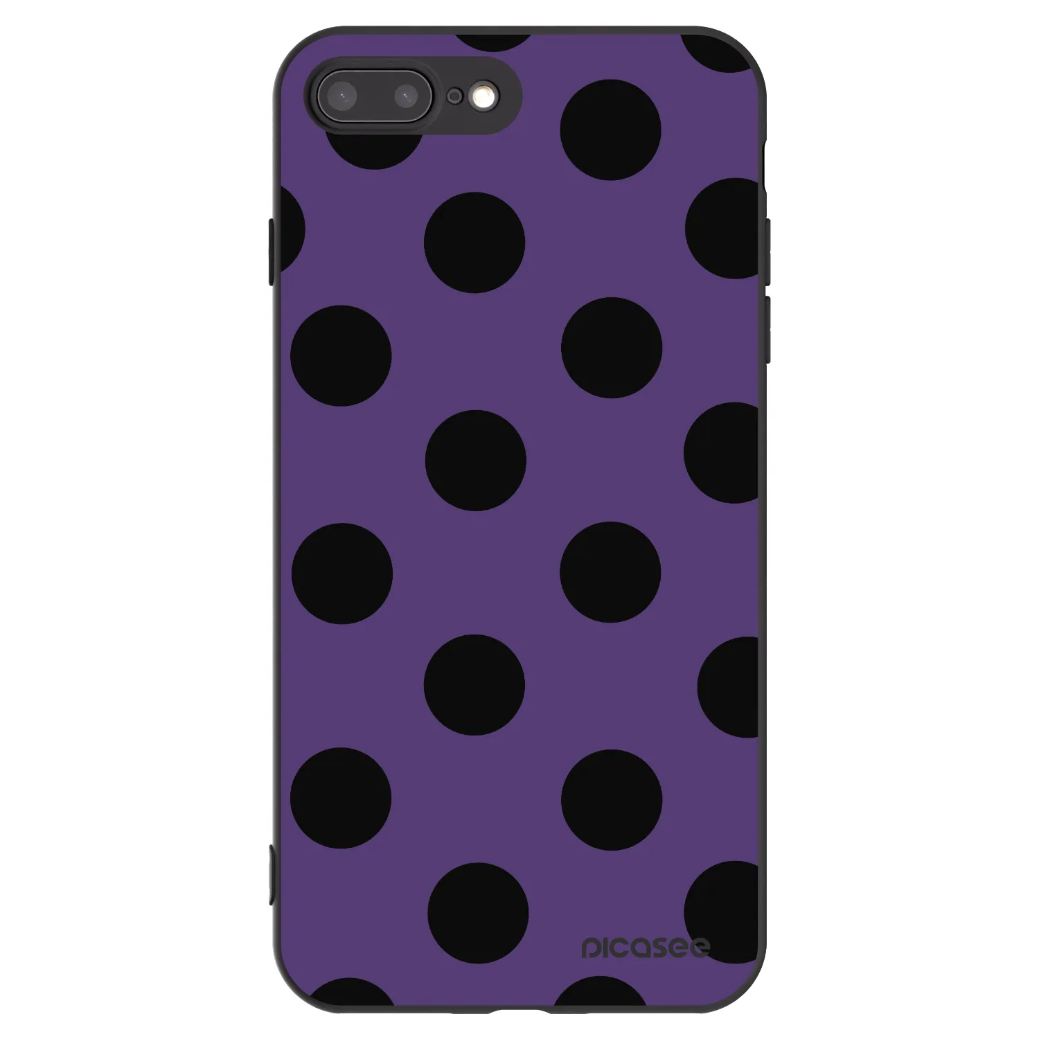 Picasee silikonski črni ovitek za Apple iPhone 7 Plus - Big flickers 2