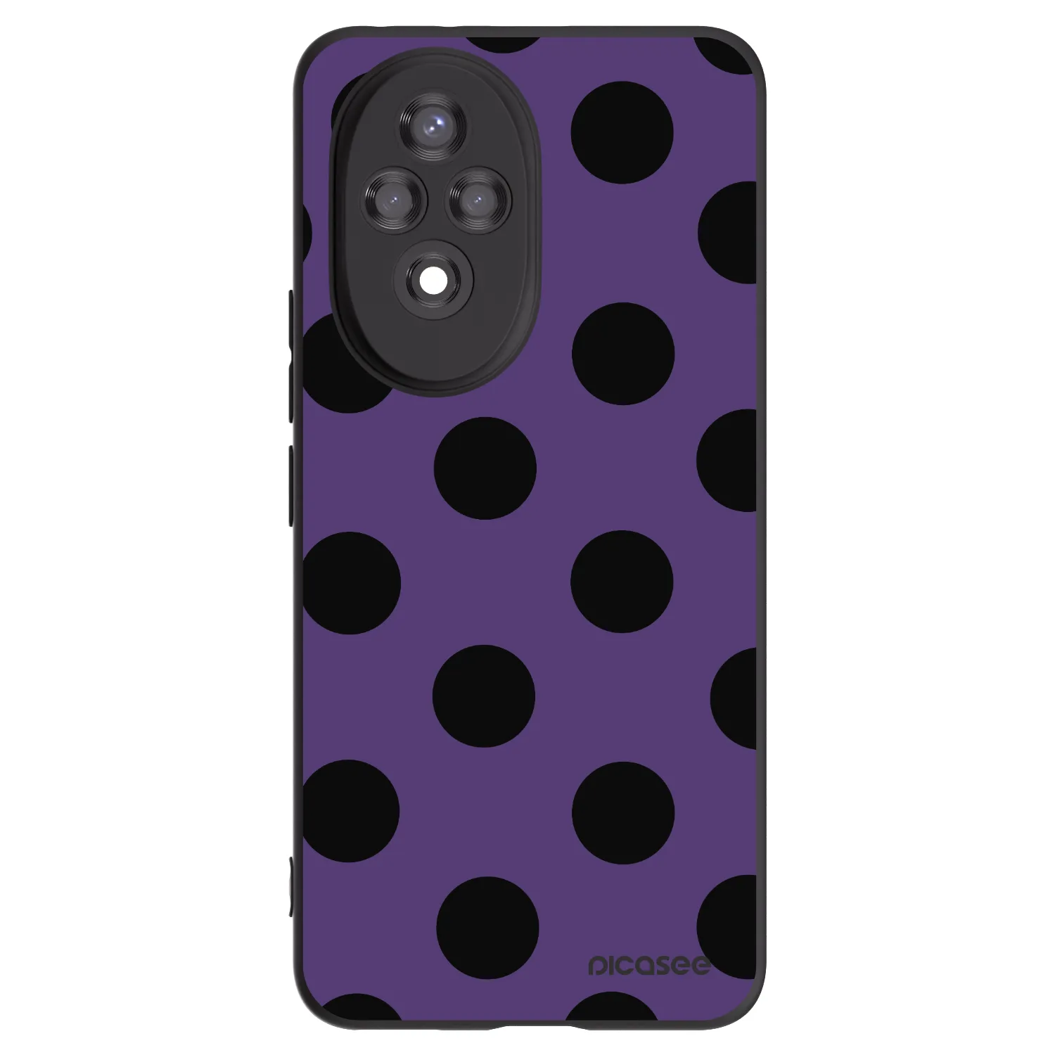 Picasee silikonski črni ovitek za Honor 200 Pro 5G - Big flickers 2