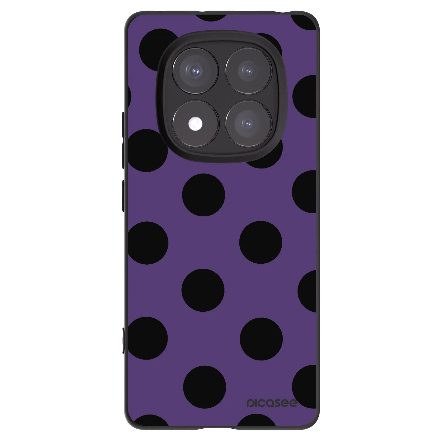 Picasee silikonski črni ovitek za Xiaomi Redmi Note 14 Pro+ 5G - Big flickers 2