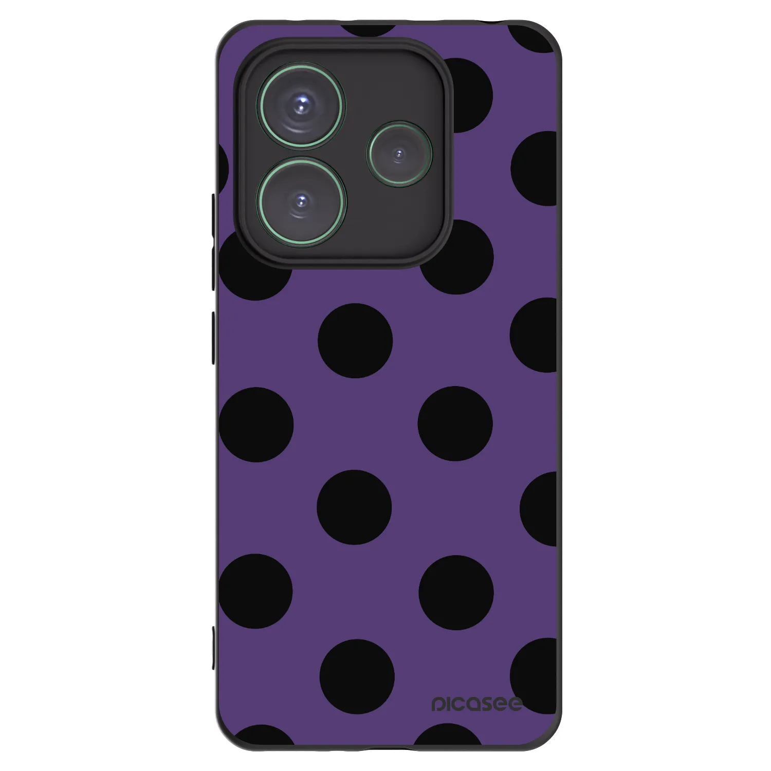 Picasee silikonski črni ovitek za Xiaomi Redmi Note 14 5G - Big flickers 2