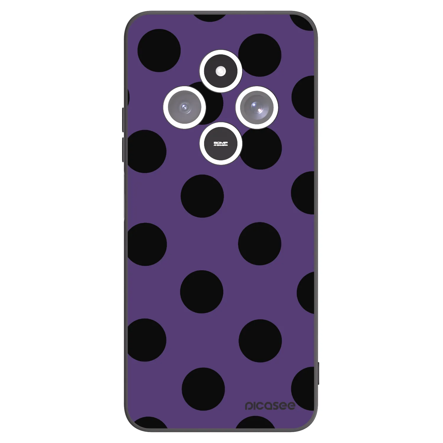 Picasee silikonski črni ovitek za Xiaomi Redmi 14C - Big flickers 2