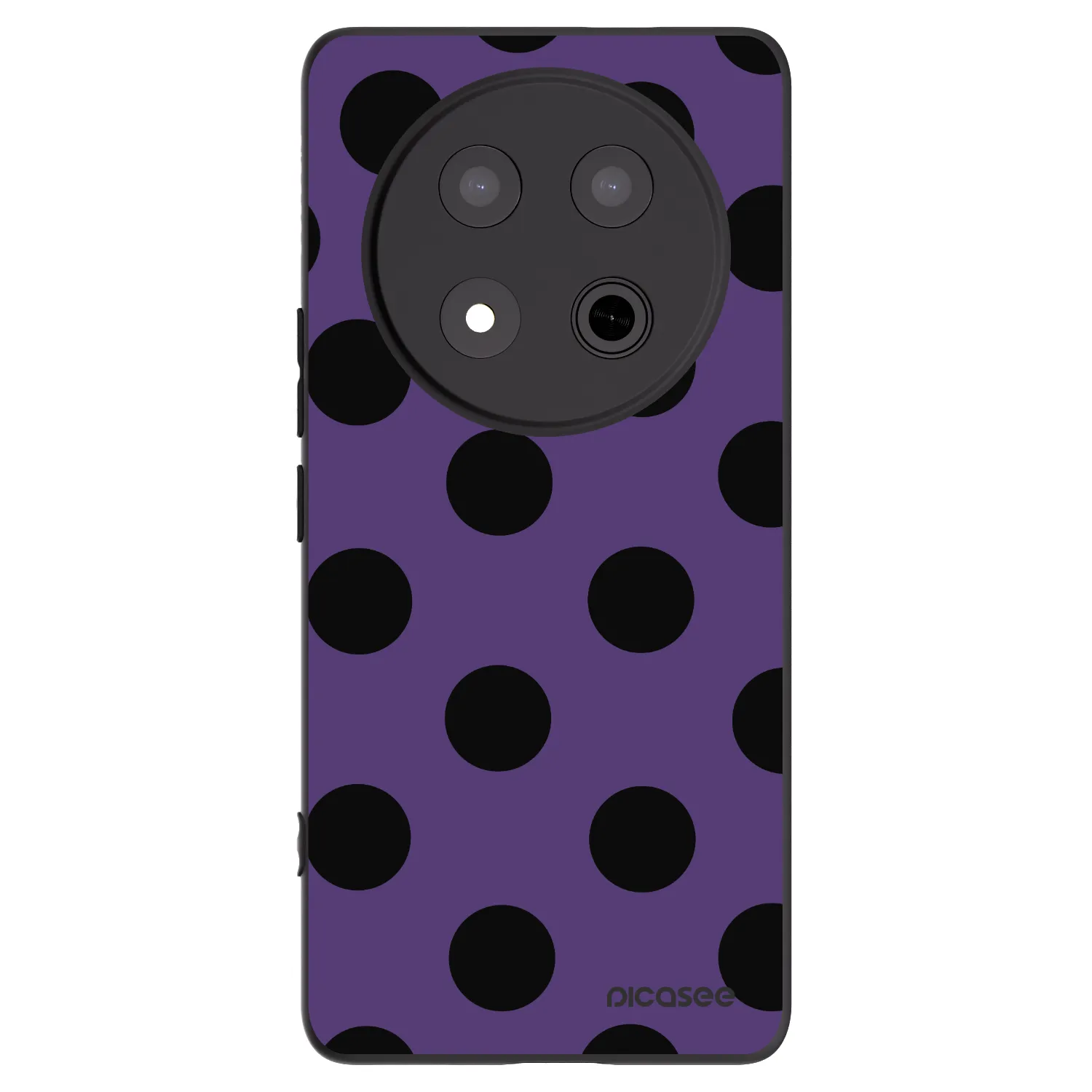 Picasee silikonski črni ovitek za Honor Magic7 Lite 5G - Big flickers 2