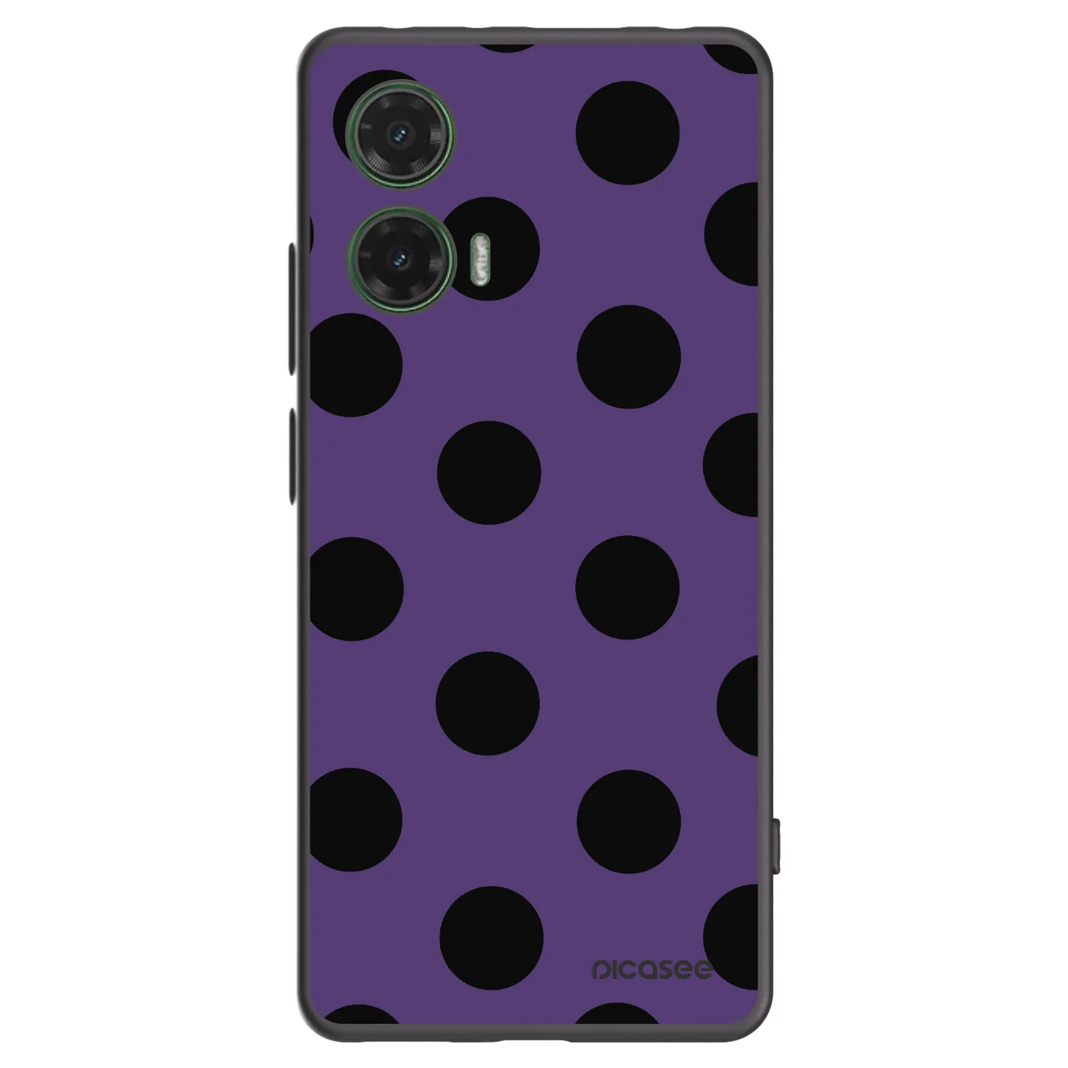 Picasee silikonski črni ovitek za Motorola Moto G35 5G - Big flickers 2