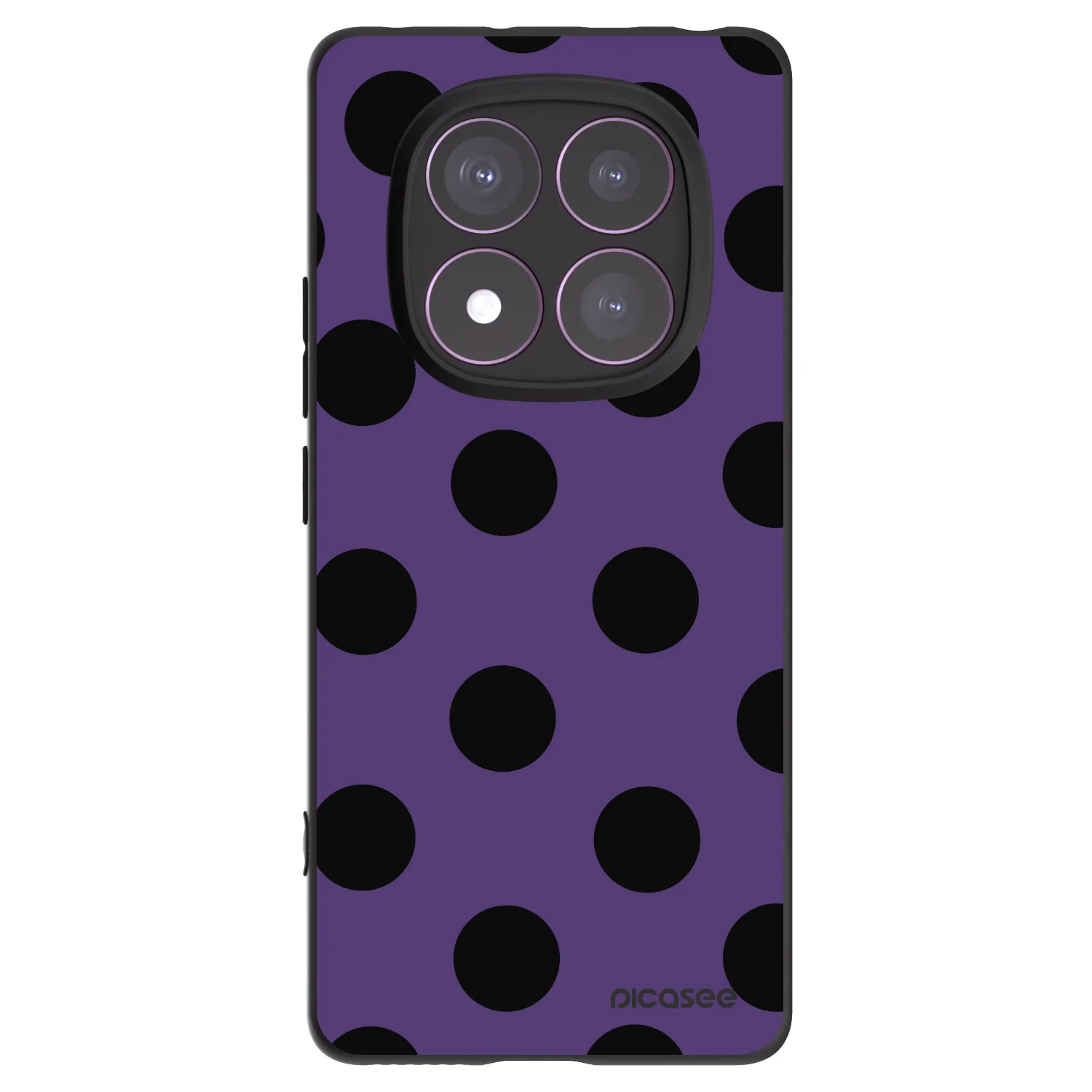 Picasee silikonski črni ovitek za Xiaomi Redmi Note 14 Pro 4G - Big flickers 2