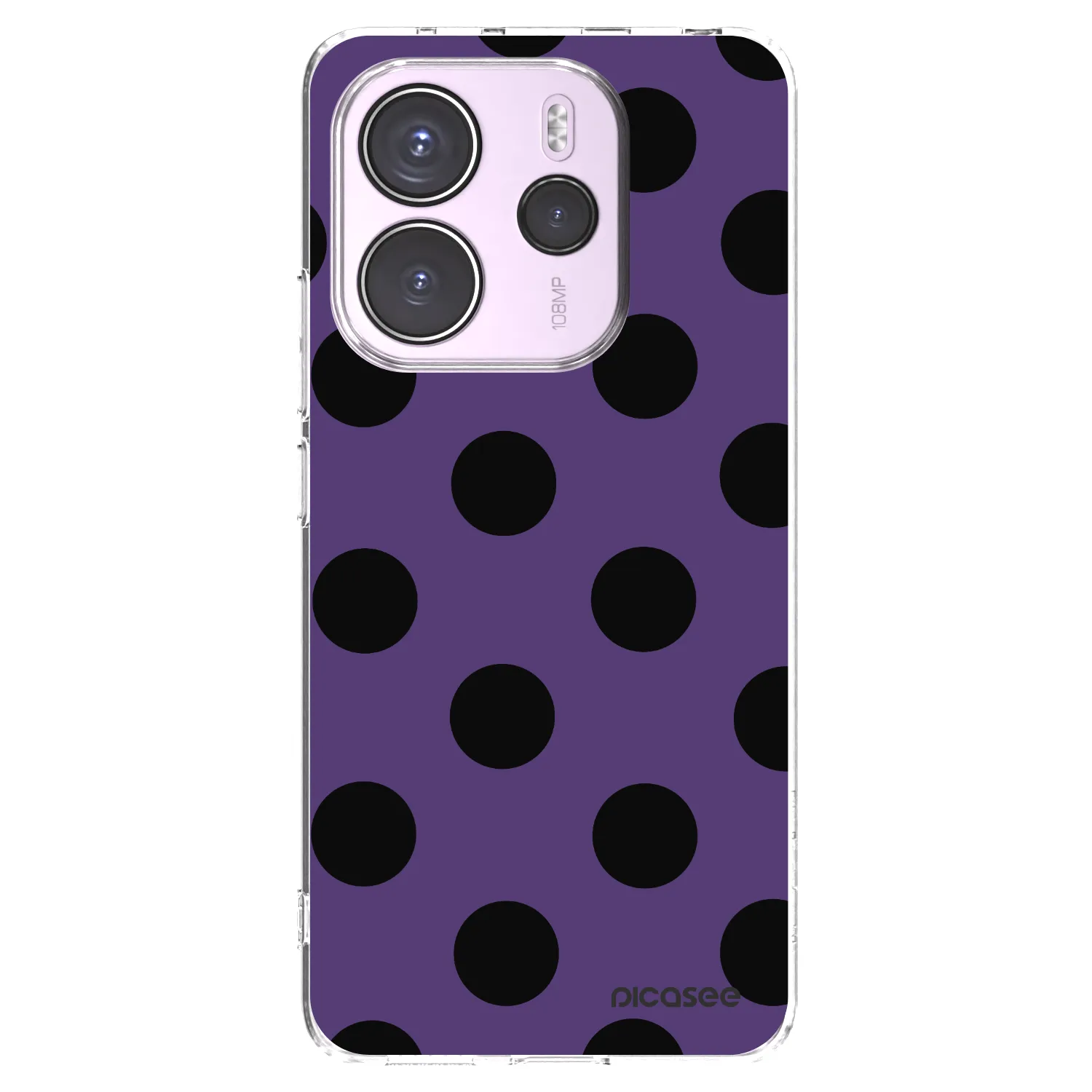 Picasee silikonski prozorni ovitek za Xiaomi Redmi Note 14 4G - Big flickers 2