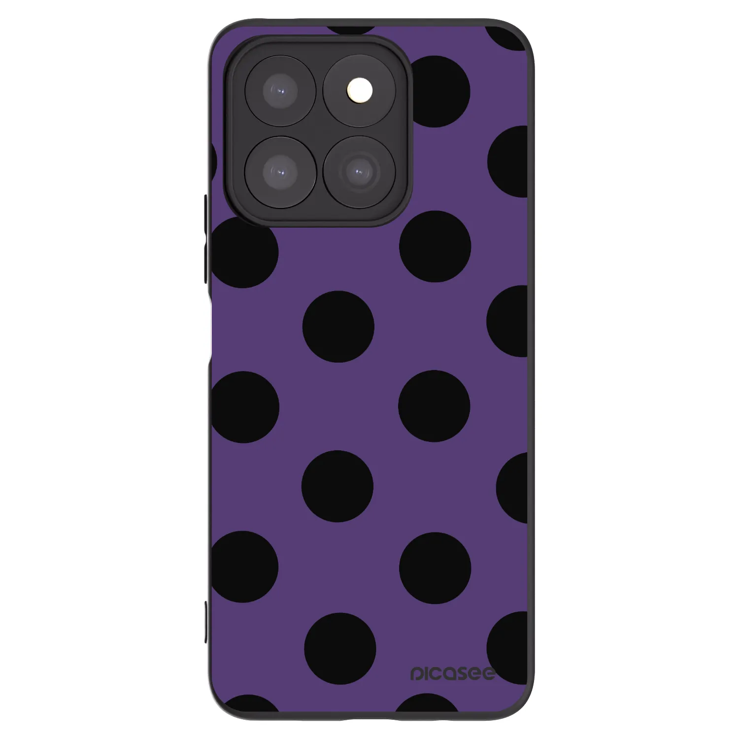 Picasee silikonski črni ovitek za Honor X8c - Big flickers 2