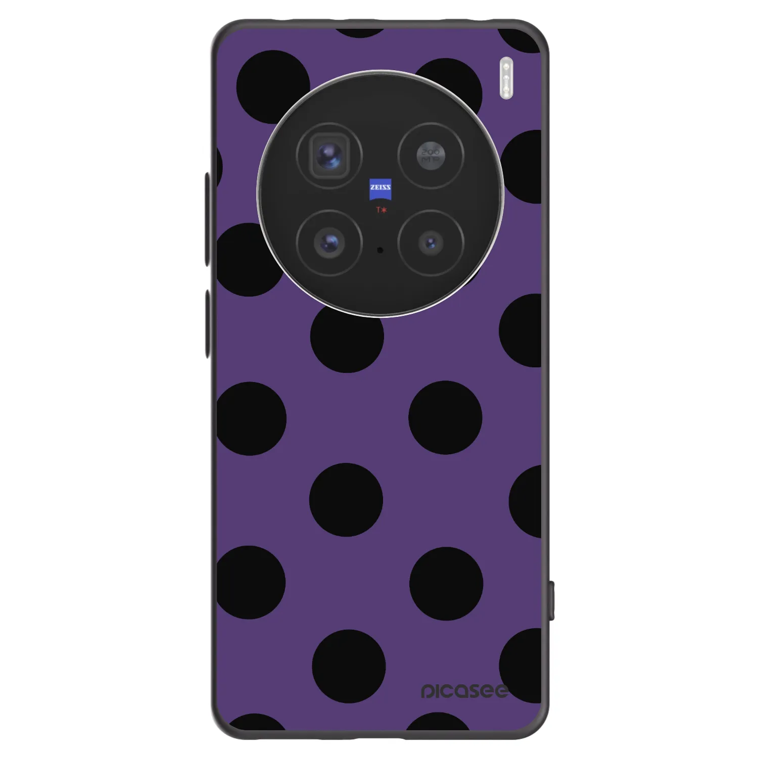 Picasee silikonski črni ovitek za Vivo X200 Pro - Big flickers 2