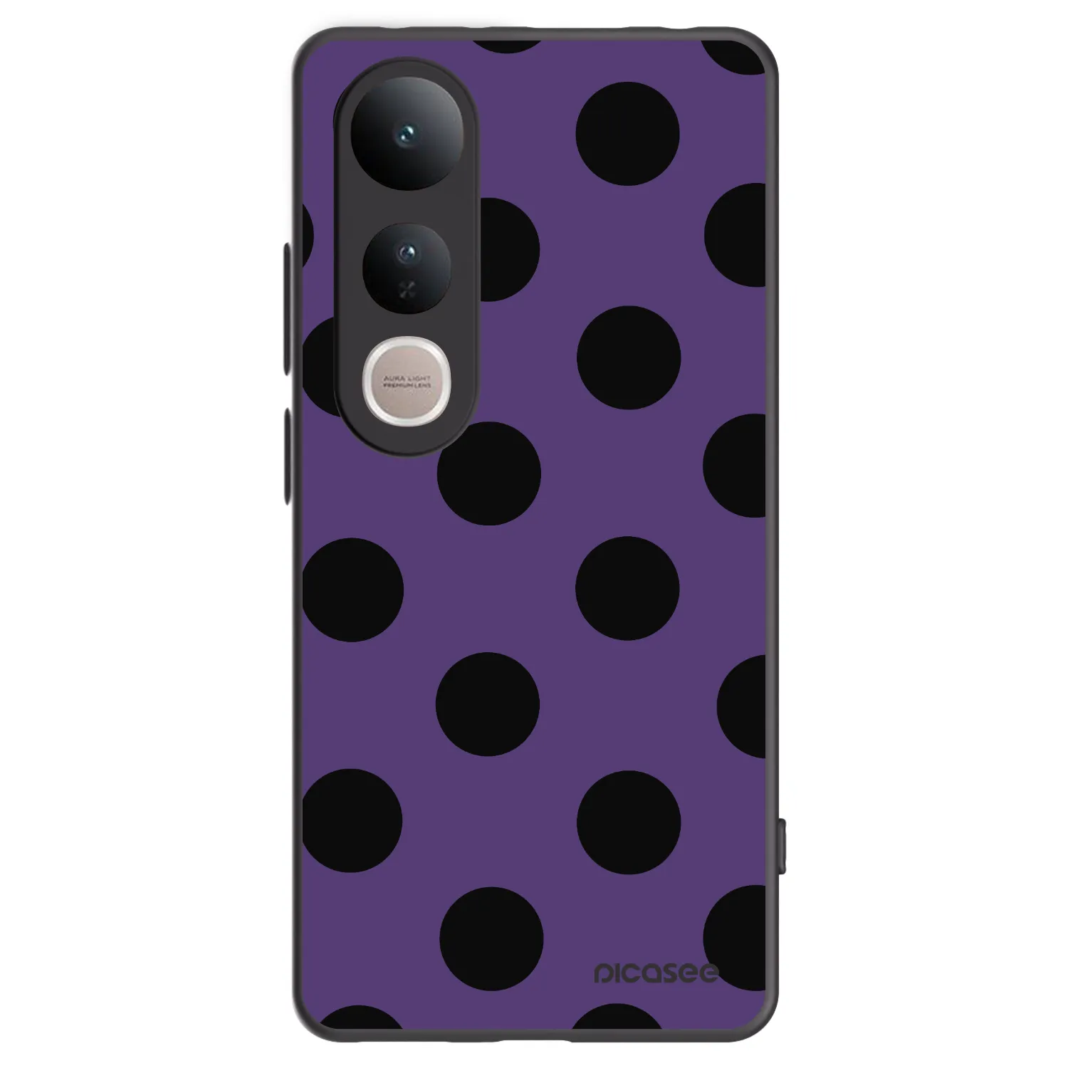 Picasee silikonski črni ovitek za Vivo V50 Lite 5G - Big flickers 2