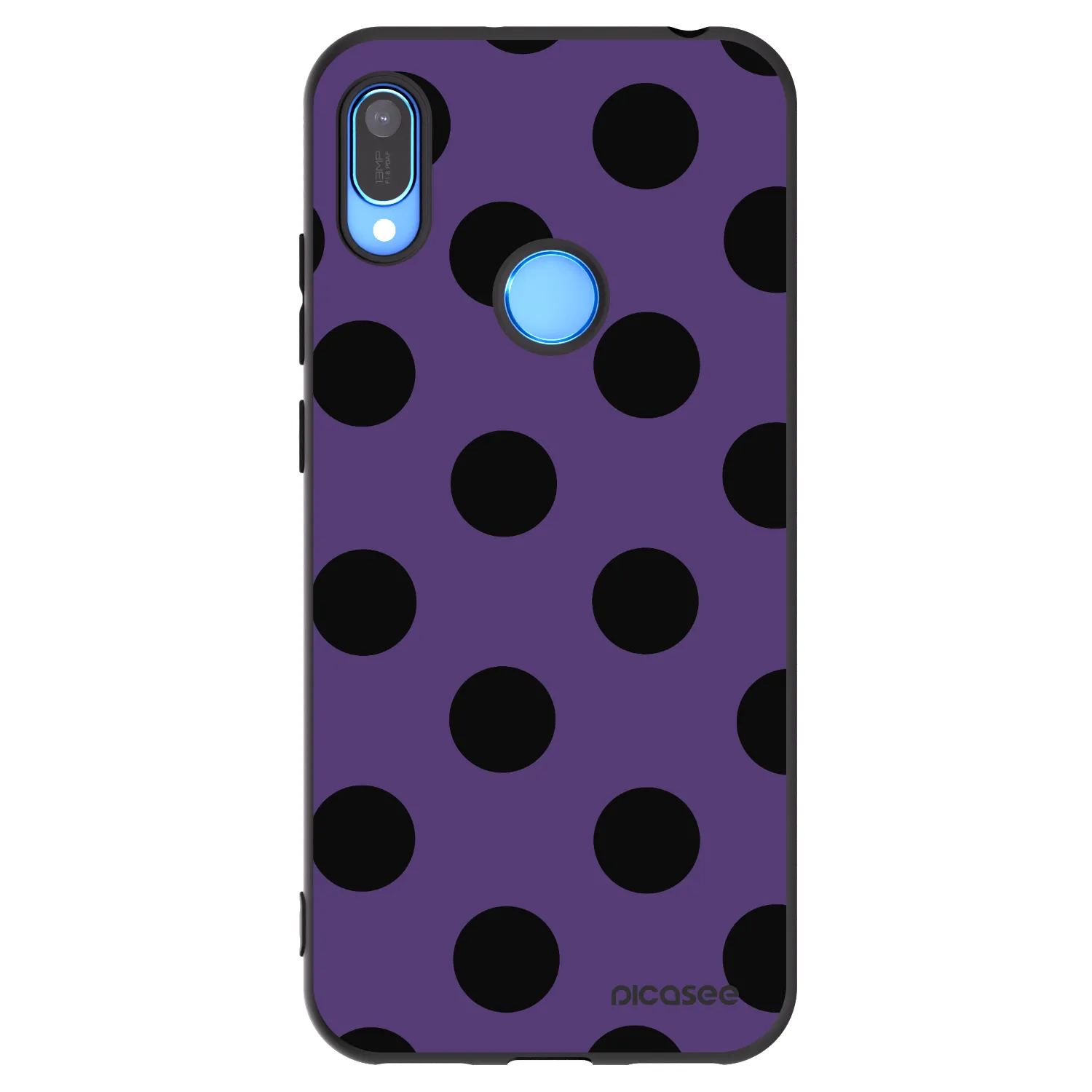 Picasee silikonski črni ovitek za Huawei Y6 2019 - Big flickers 2