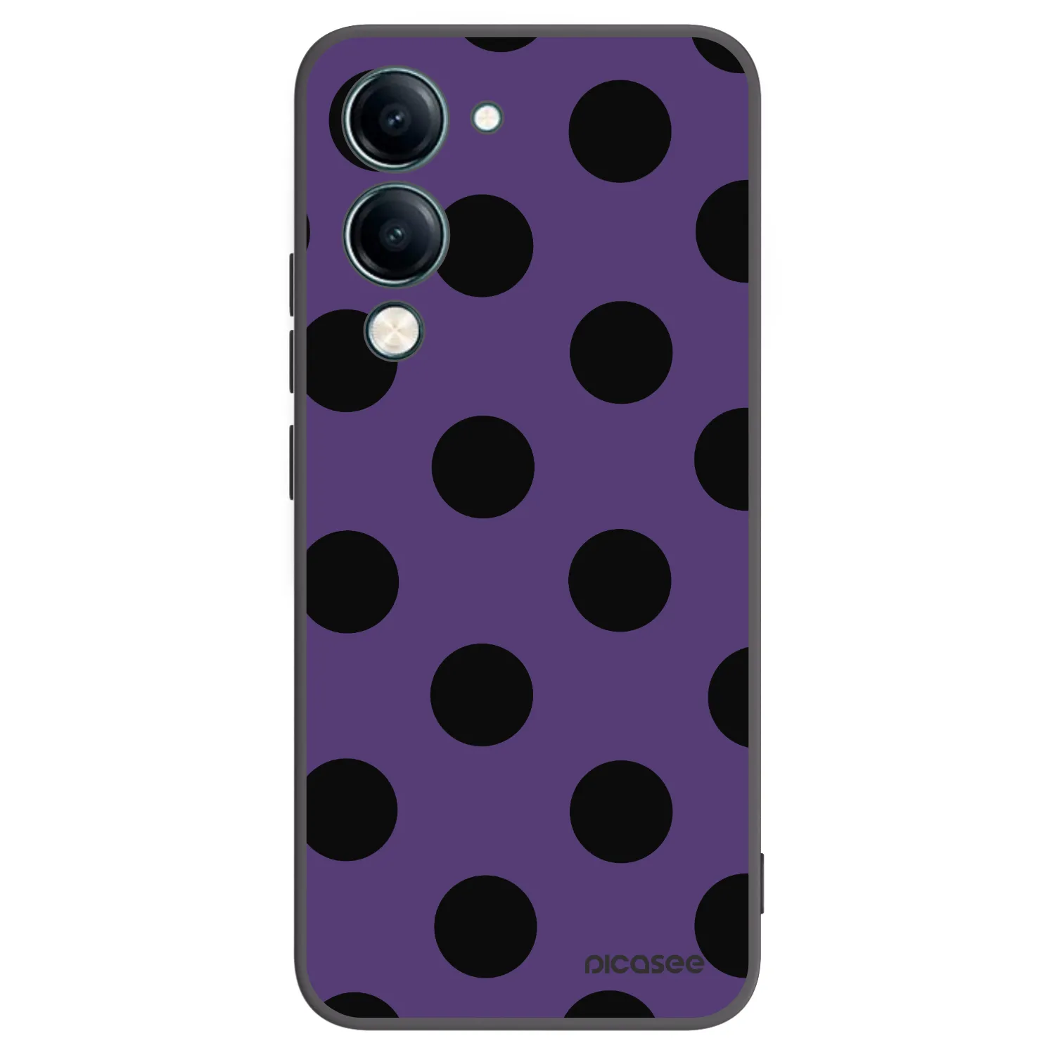 Picasee silikonski črni ovitek za Vivo Y29s 5G - Big flickers 2