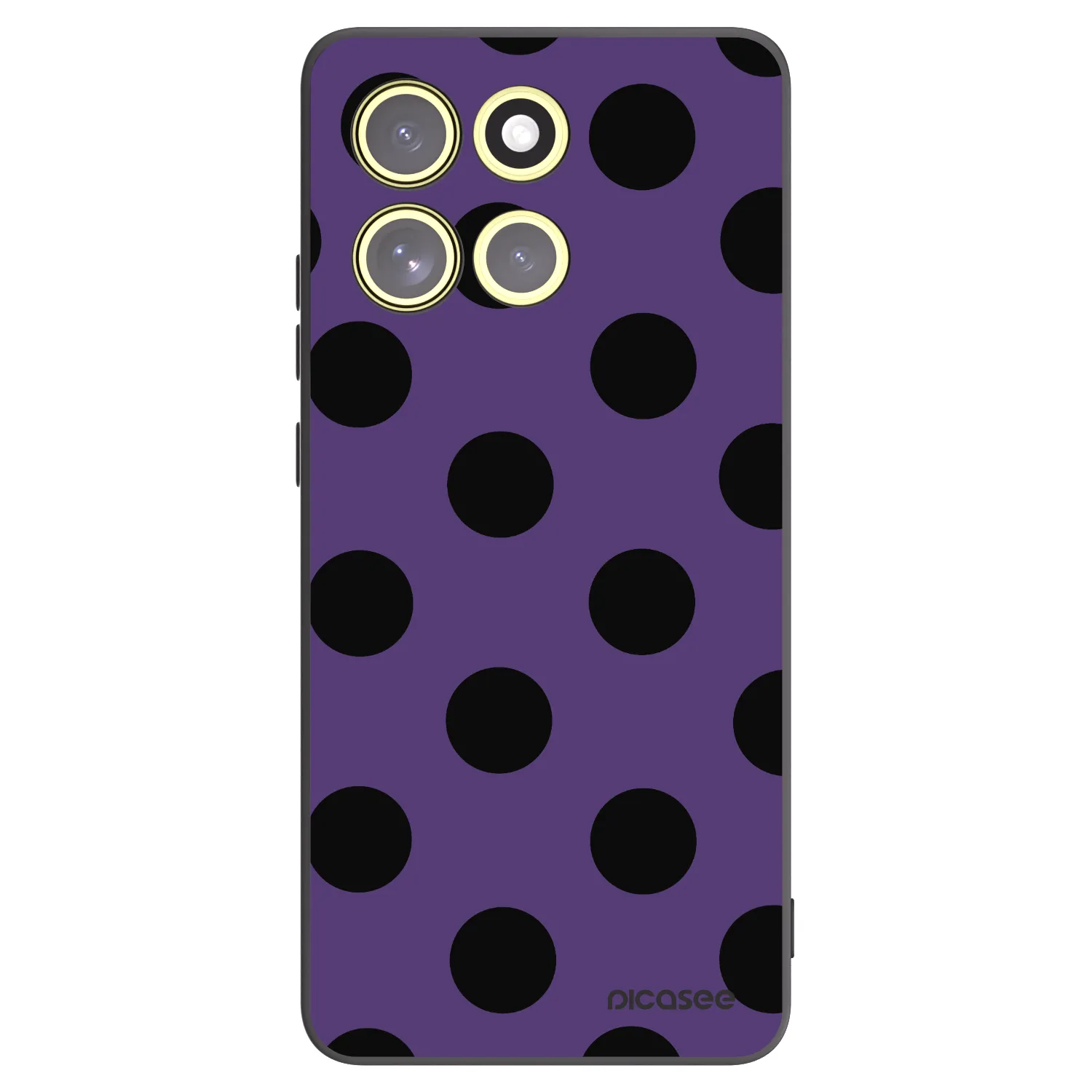 Picasee silikonski črni ovitek za Motorola Moto G86 Power 5G - Big flickers 2