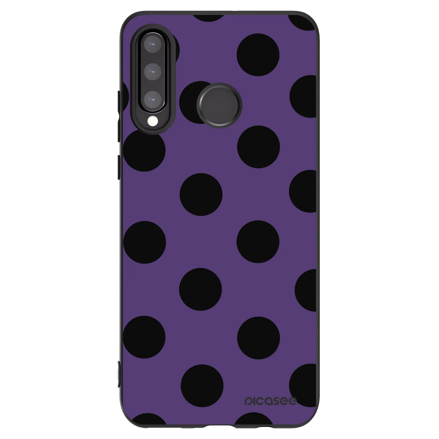 Picasee silikonski črni ovitek za Huawei P30 Lite - Big flickers 2
