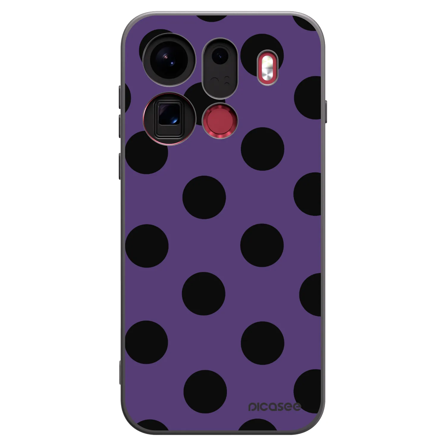 Picasee silikonski črni ovitek za OPPO Find X9 Pro - Big flickers 2