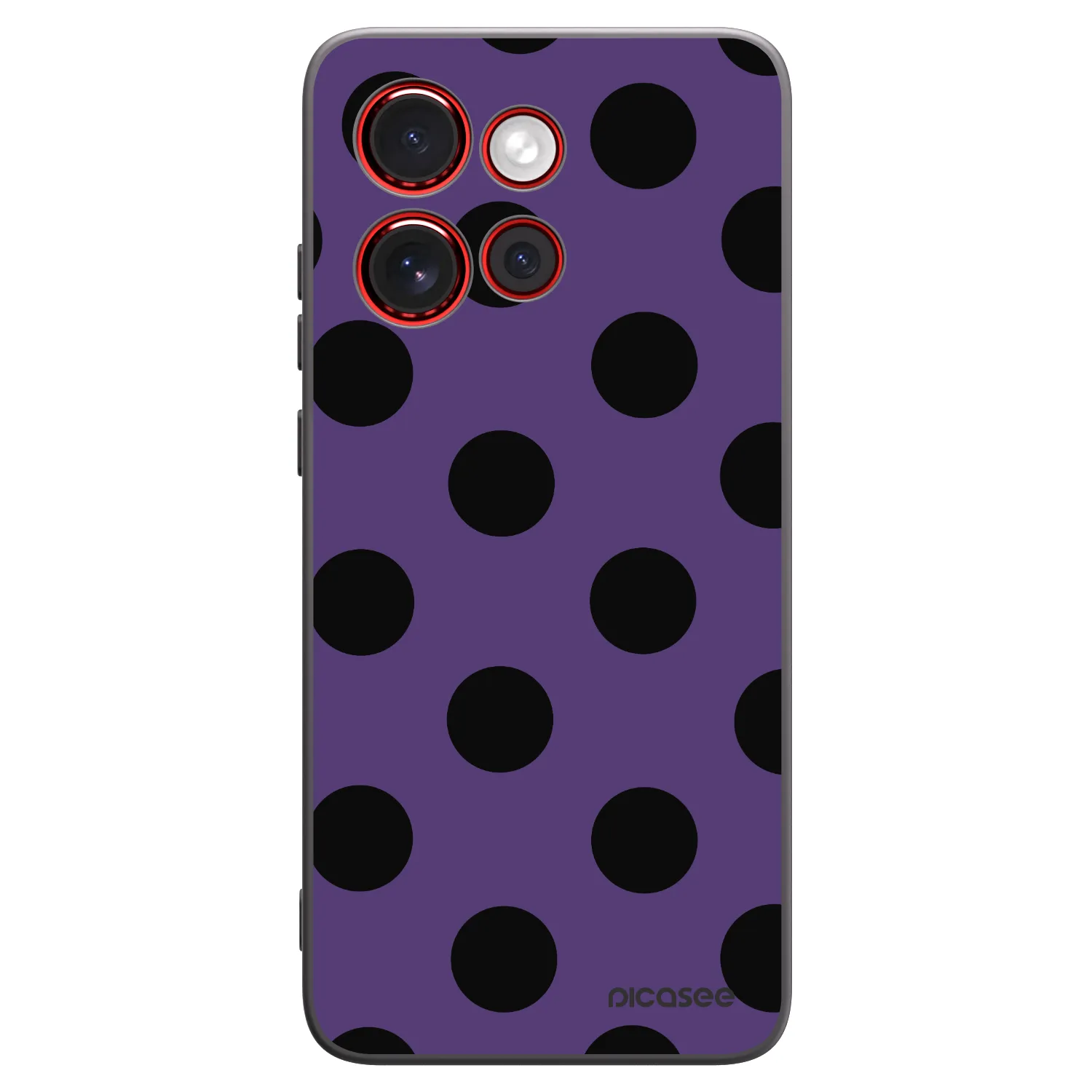 Picasee silikonski črni ovitek za Motorola Edge 60 Neo 5G - Big flickers 2