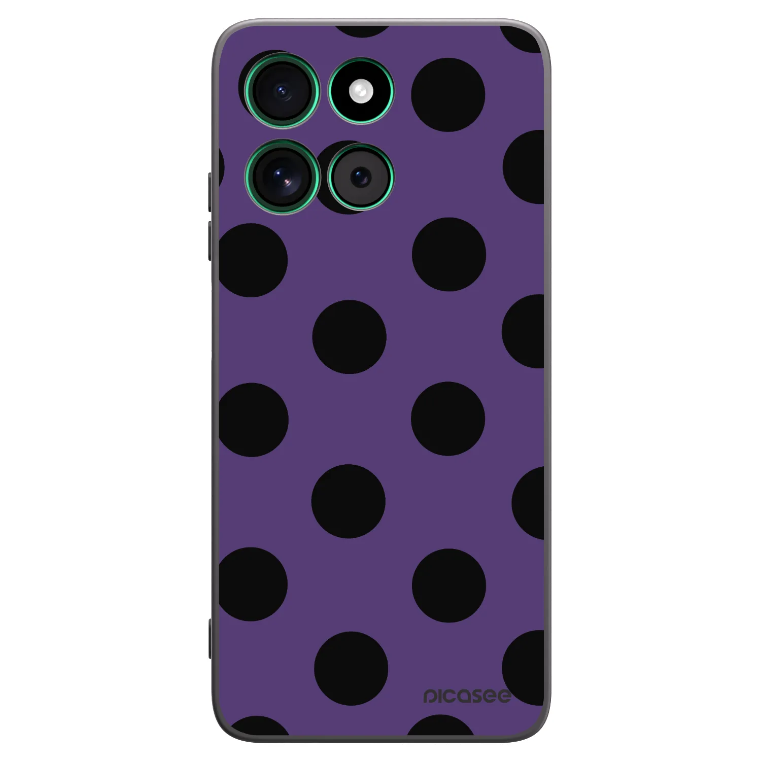 Picasee silikonski črni ovitek za Motorola Moto G57 Power - Big flickers 2