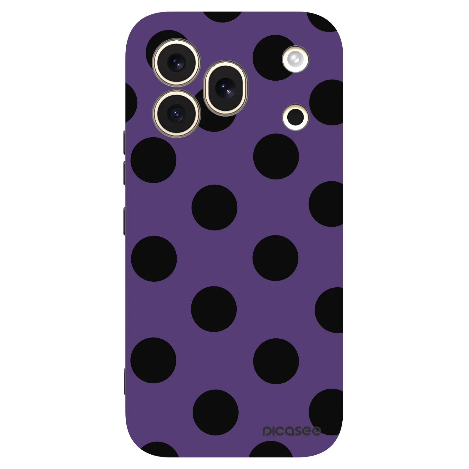 Picasee silikonski črni ovitek za Honor 600 Pro - Big flickers 2
