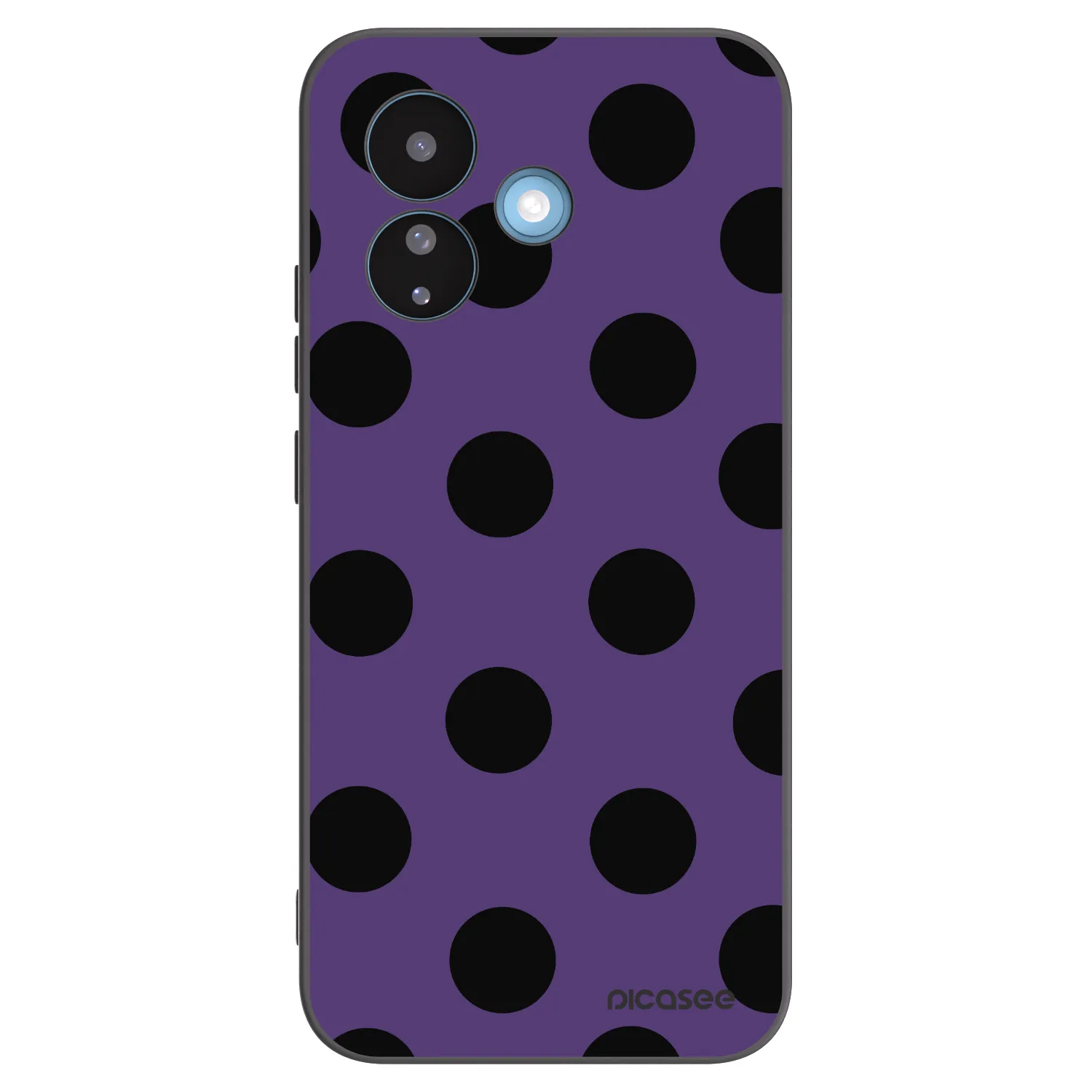 Picasee silikonski črni ovitek za Xiaomi Redmi Note 17 Pro 5G - Big flickers 2