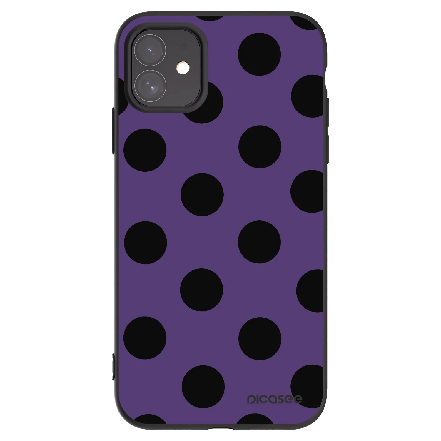 Picasee silikonski črni ovitek za Apple iPhone 11 - Big flickers 2