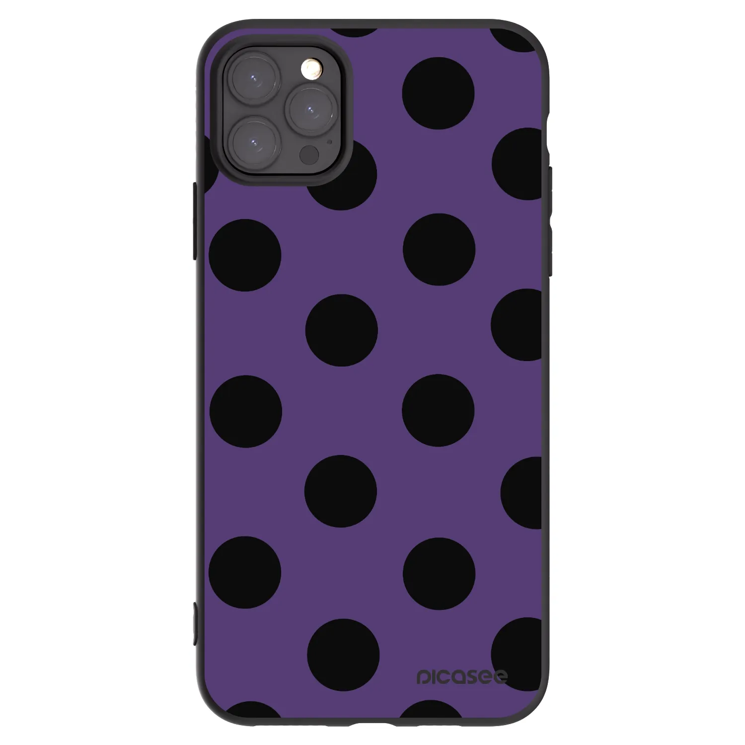 Picasee silikonski črni ovitek za Apple iPhone 11 Pro Max - Big flickers 2